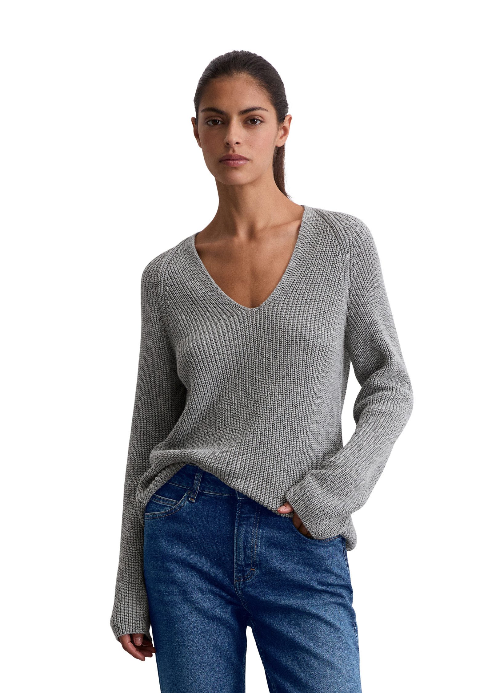 Marc O'Polo Strickpullover aus softem Baumwoll-Garn günstig online kaufen