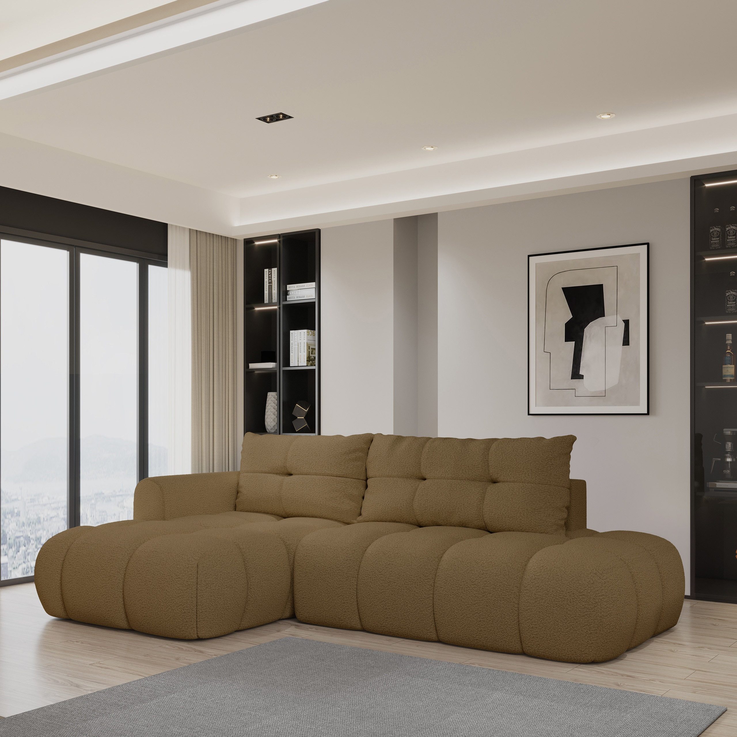 Masseno Ecksofa FLUMA mit Schlaffunktion L-Form, günstig online kaufen