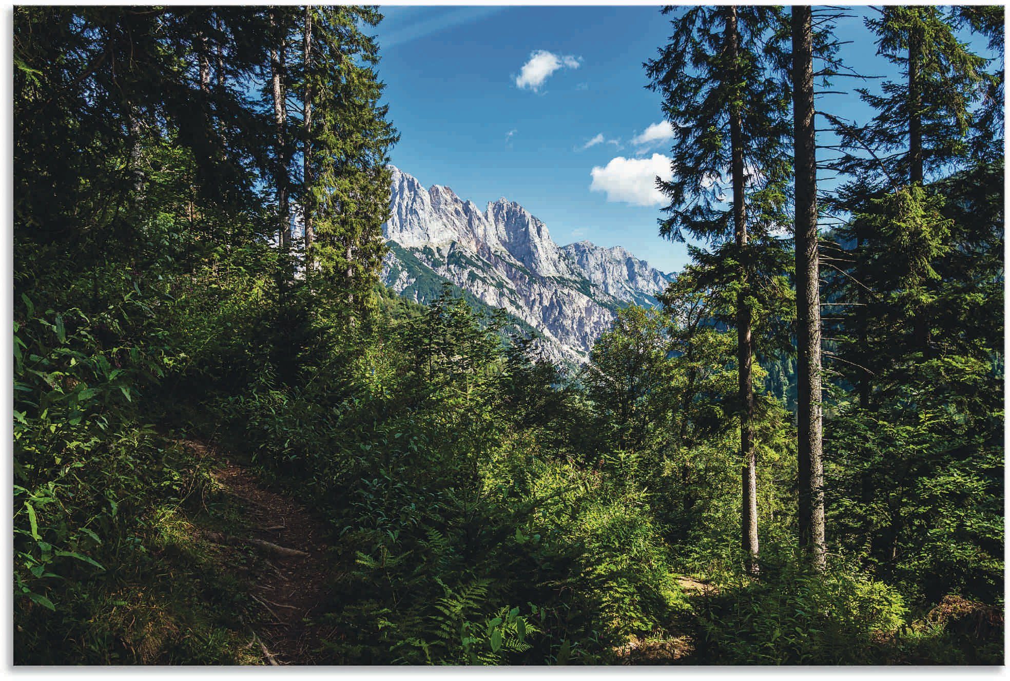 Artland Wandbild »Landschaft im Klausbachtal«, Waldbilder (1 Stück), in vielen Größen & Produktarten - Alubild / Outdoorbild für den Außenbereich, Leinwandbild, Poster, Wandaufkleber / Wandtattoo auch für Badezimmer geeignet-Otto