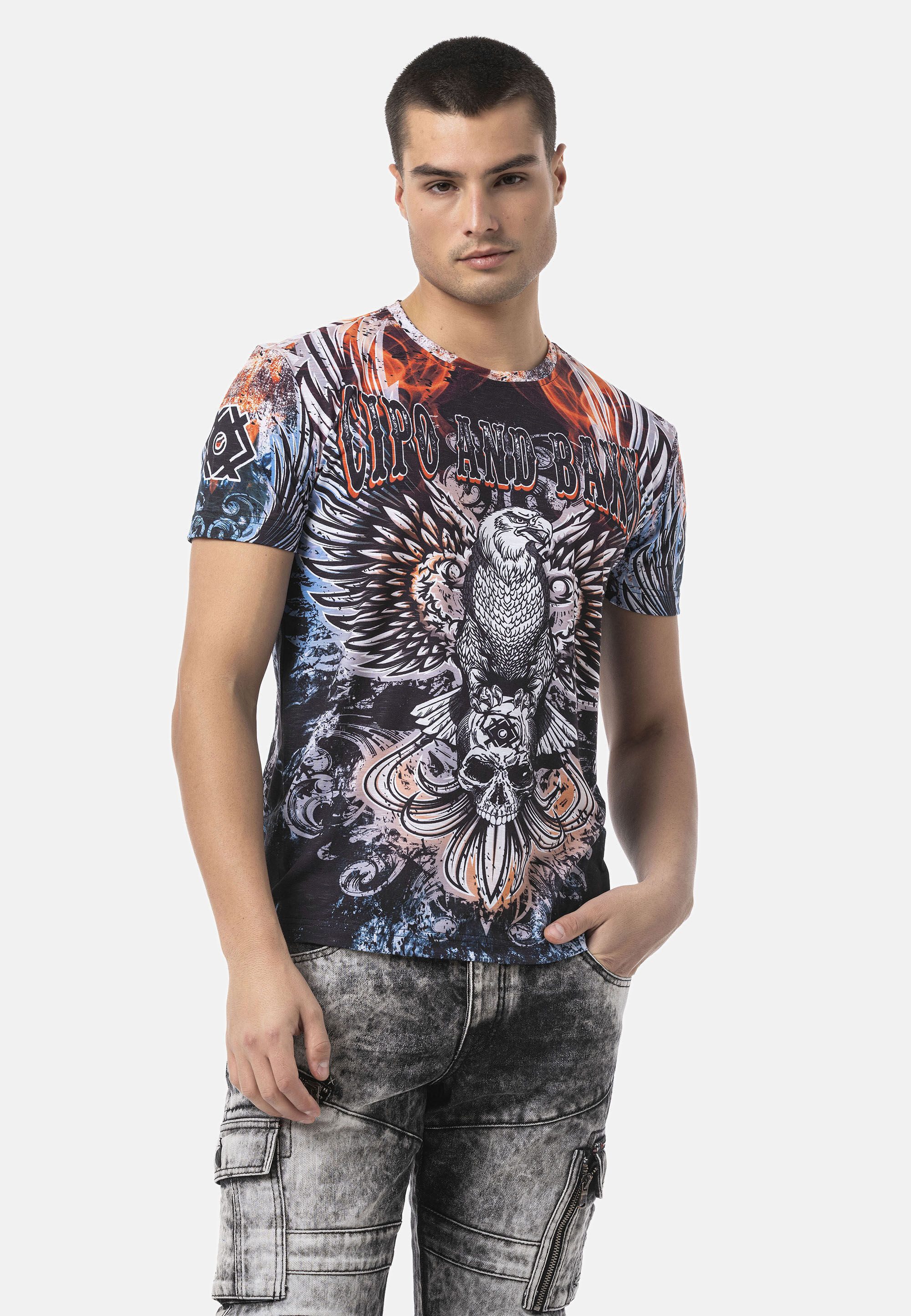 Cipo & Baxx T-Shirt CT818 sportliche Freizeit-Looks