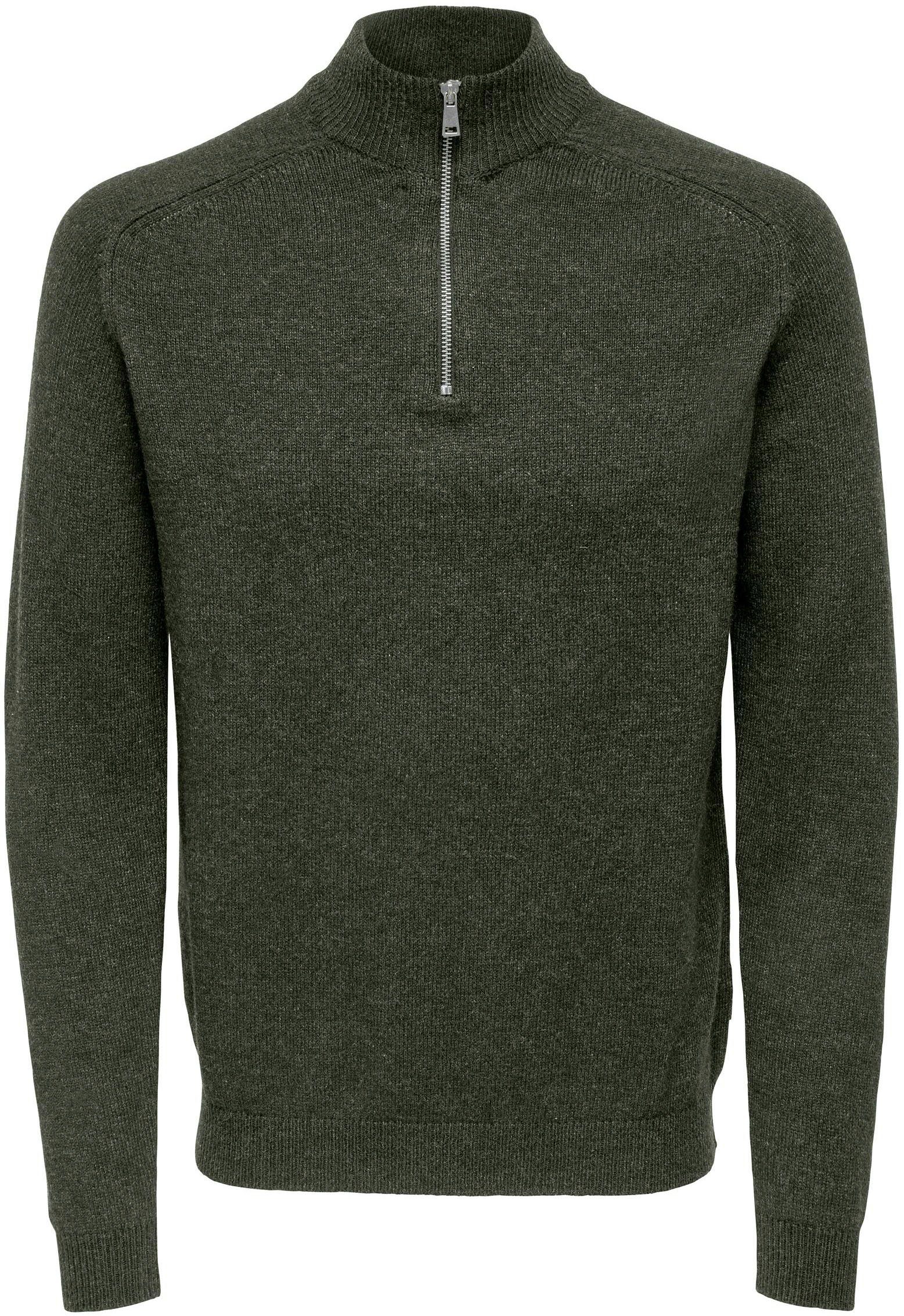 ONLY & SONS Wollpullover mit Reißverschluss