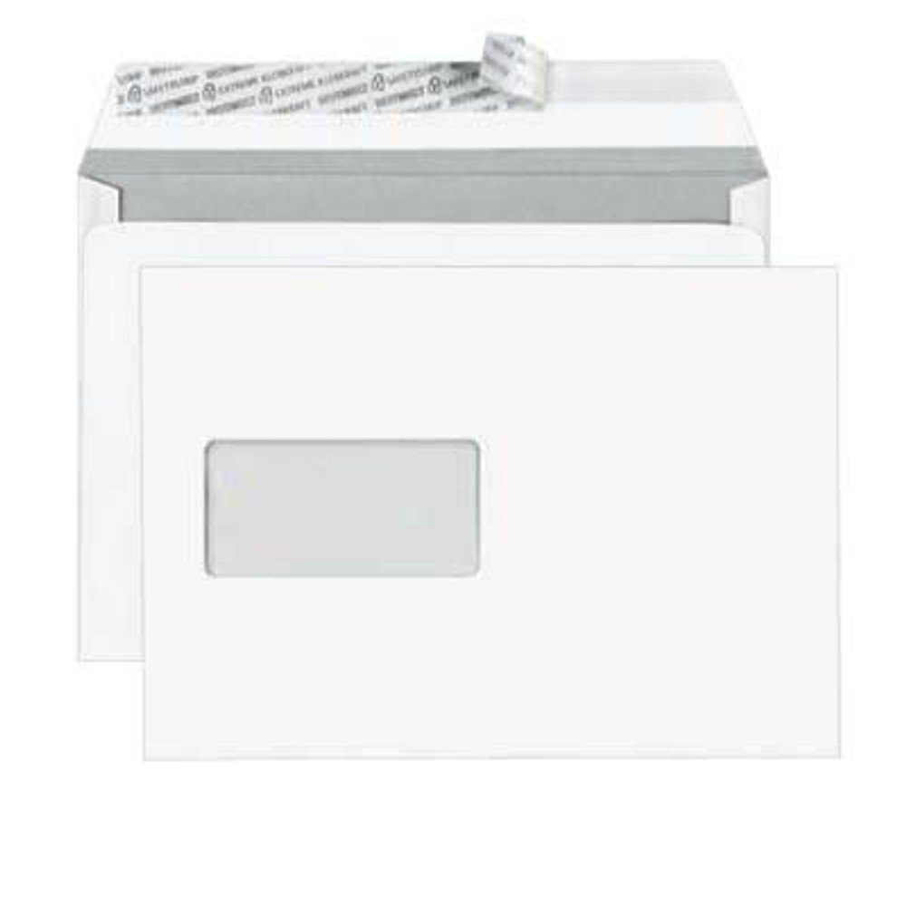BONG Briefumschlag 25 Briefumschläge DIN C5 mit Fenster haftklebend - weiß, Mit Fenster, Haftklebend