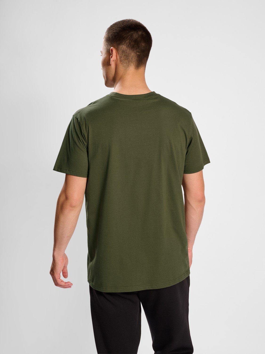 T-Shirt Funktionsshirt hummel Jersey T-Shirt Sport Olive Kurzarm in 5788
