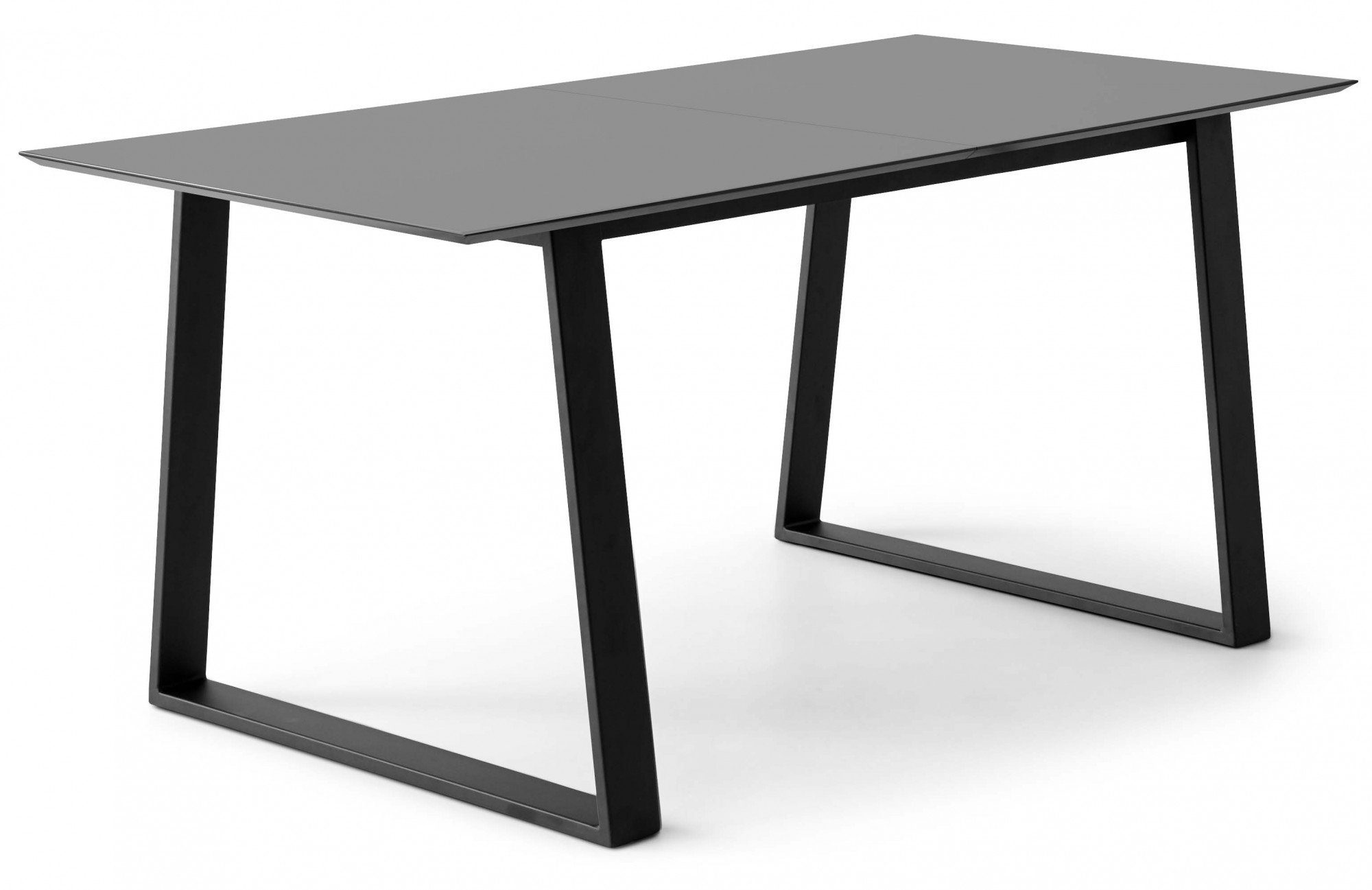 Hammel Furniture Esstisch Meza Designtisch mit Auszugsfunktion und 2 Einlegeplatten (1-St), rechteckige Tischplatte MDF, Trapez Metallgestell