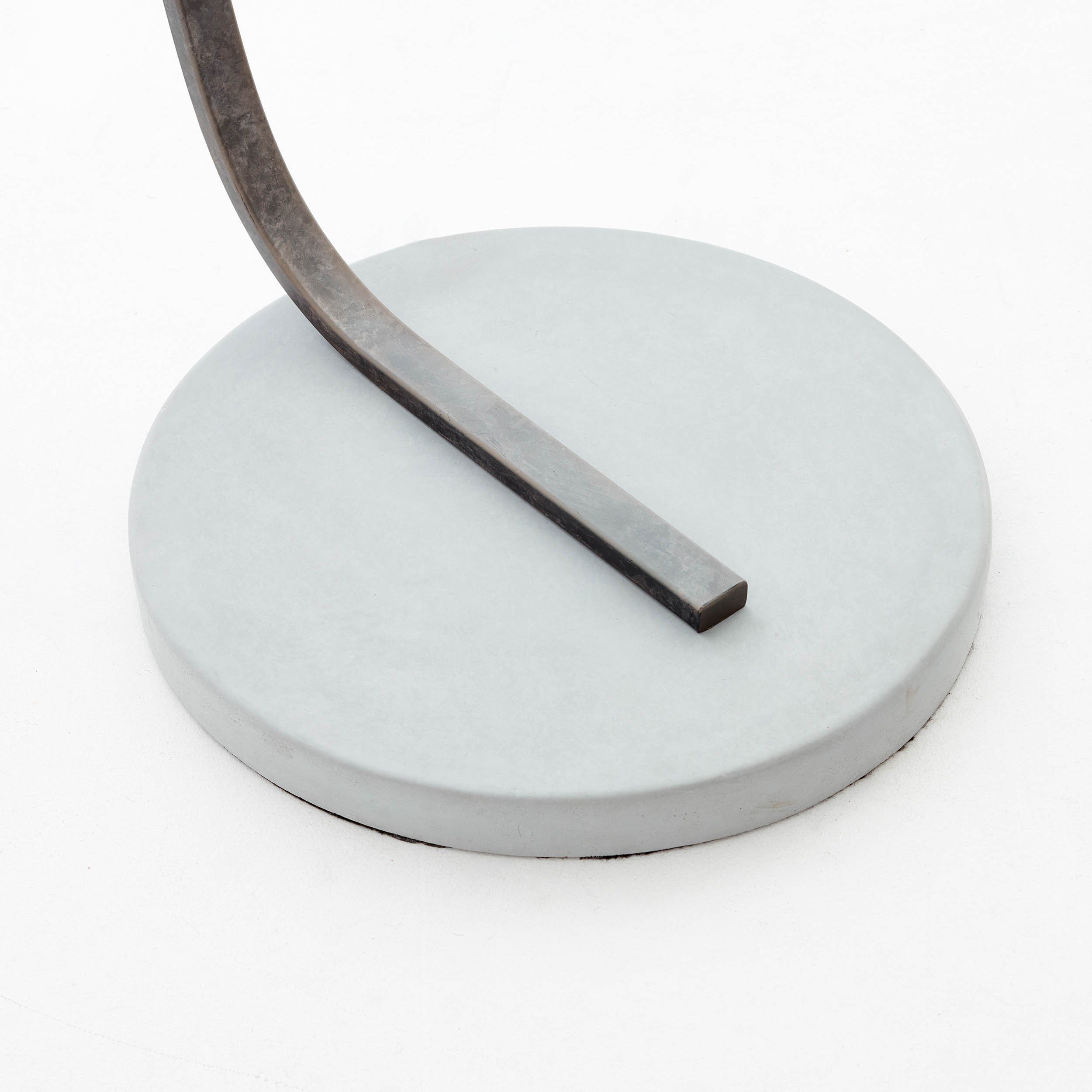 Brilliant Bogenlampe Brok, ohne Leuchtmittel, 196 cm Höhe, 121 cm Ausl., E27, schwenkbar, Beton/Metall/Textil, taupe