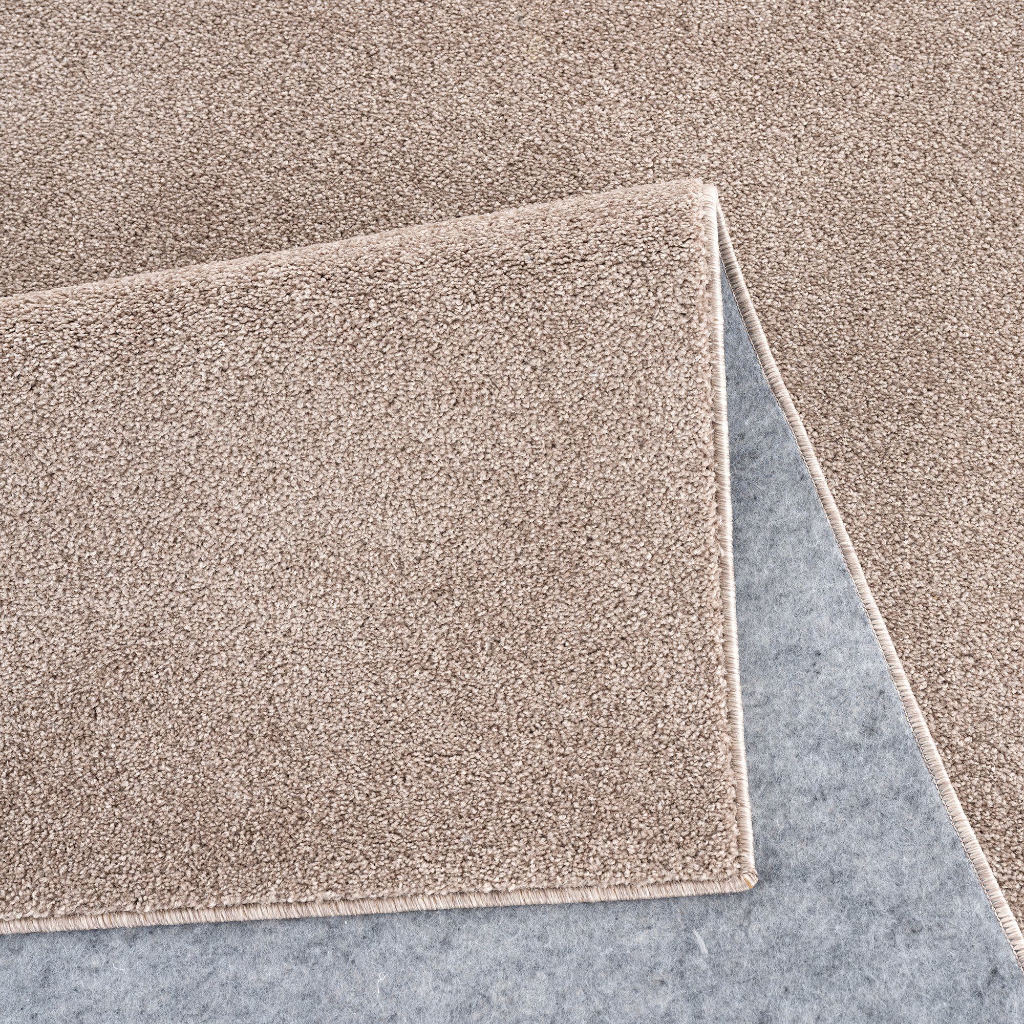 Jimri Teppich Lotus Wohnzimmer Teppich Einfarbig Kurzflor Läufer Uni, Rund, Wohnzimmer Teppich Einfarbig Kurzflor Läufer – Bild 5 von 5