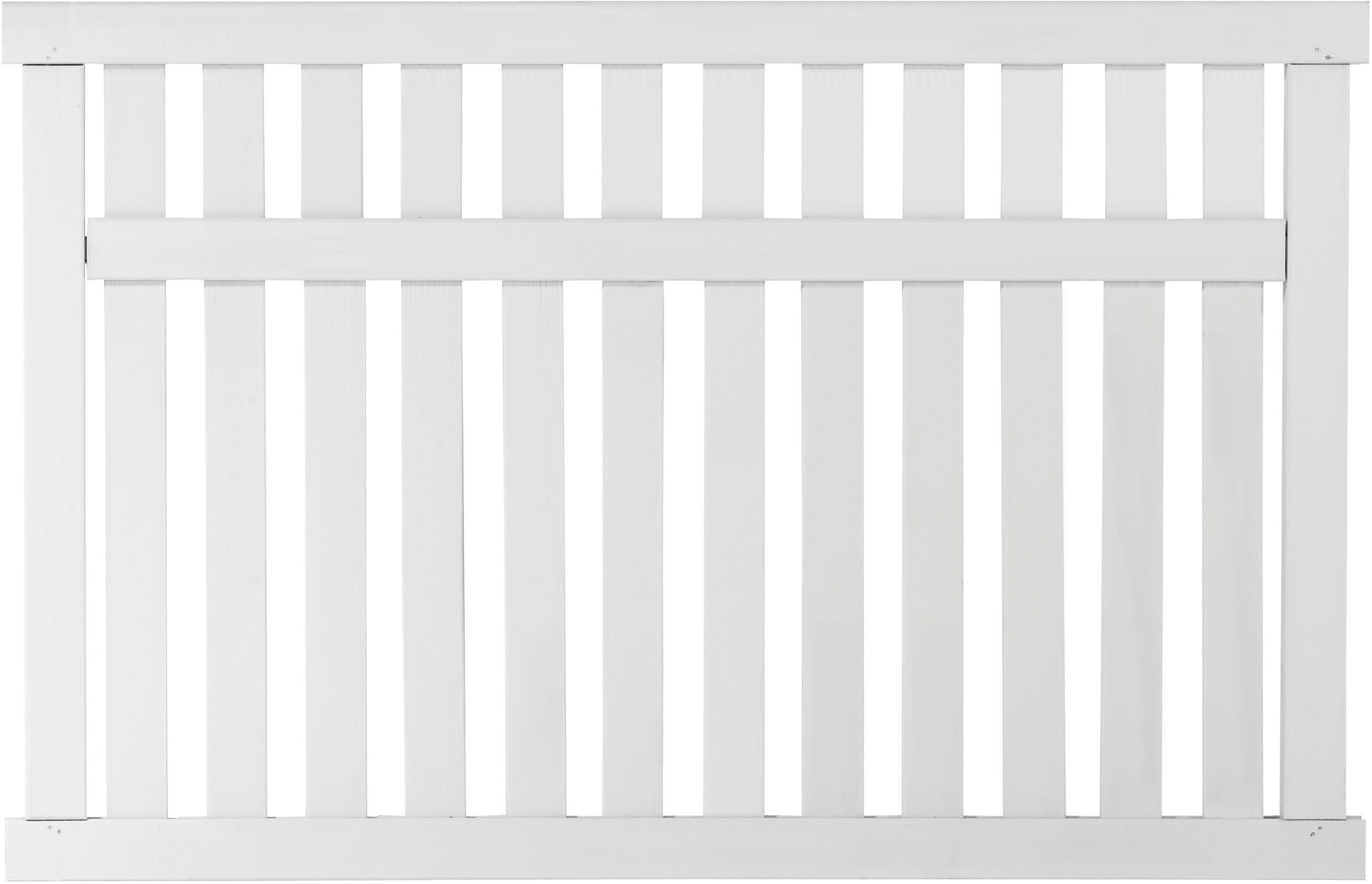 PLUS Gartenzaun Country, (Set), Höhe: 96 cm, Gesamtlänge: 4,86 bis 23,94 m, zum Einbetonieren