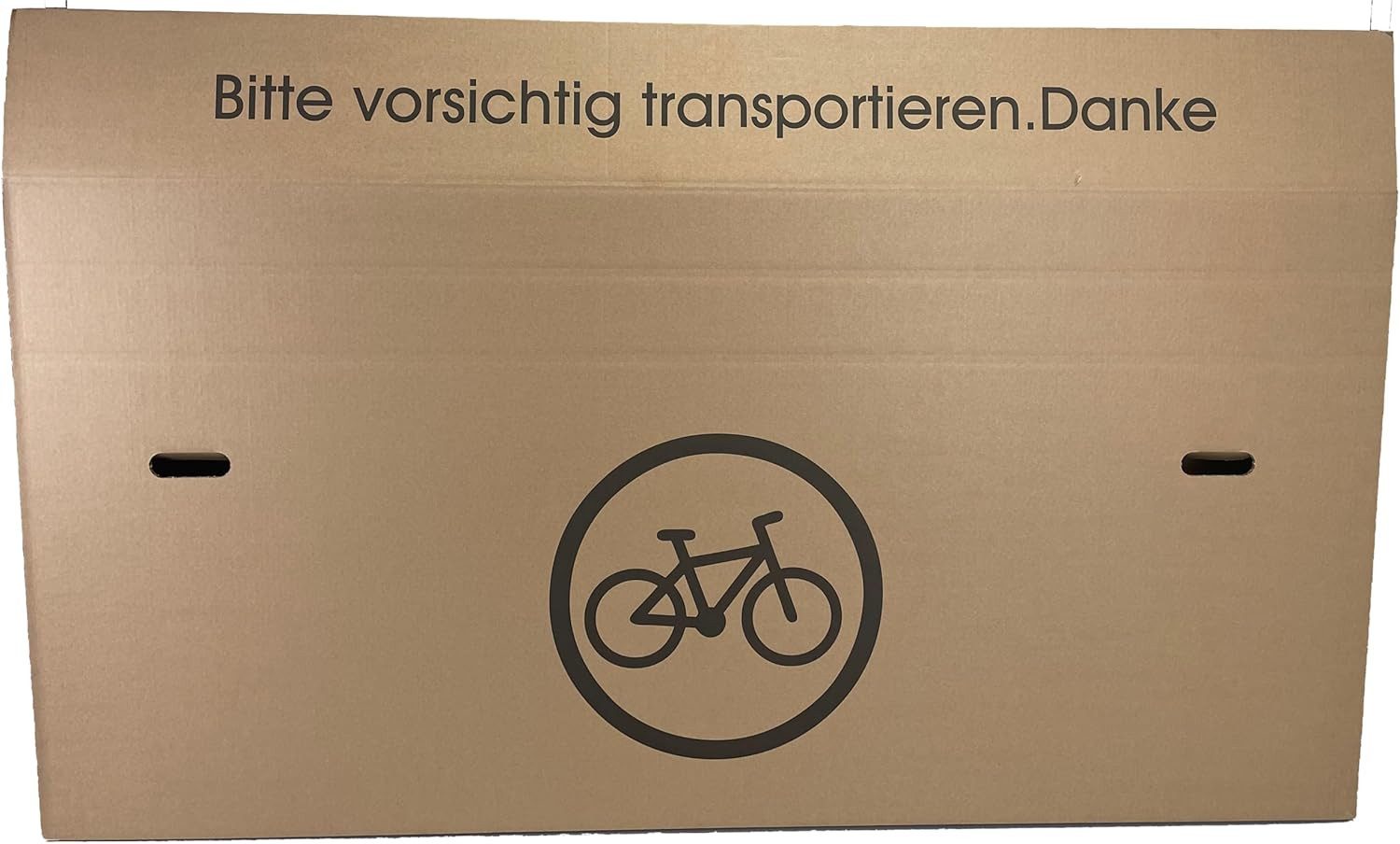 Paket.ag Versandkarton Fahrradkarton 1600x200x800 mm– Robuster Karton inkl. Packband