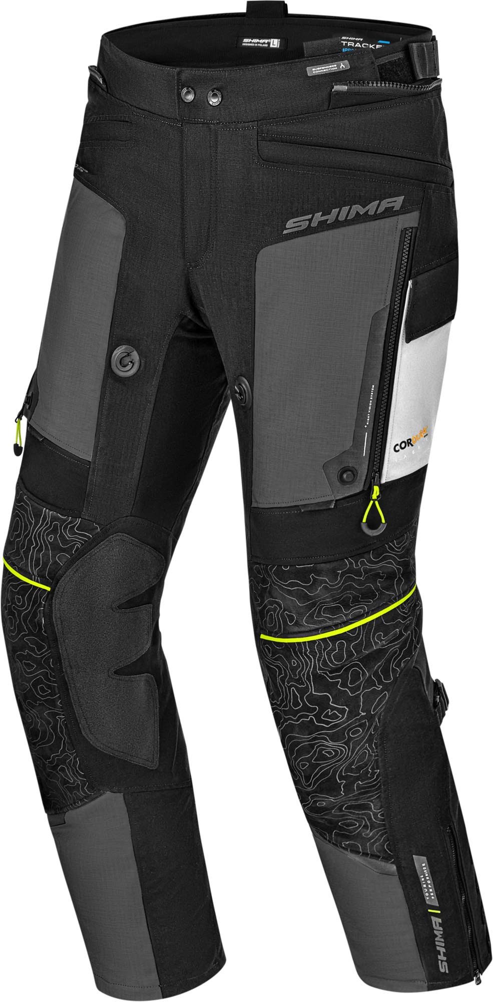SHIMA Motorradhose Tracker Damen Motorrad Textilhose Verbindungsreißverschluss,Hüftprotektoren enthalten,Knieprotektor