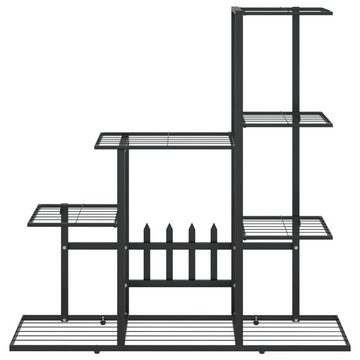 vidaXL Pflanzentreppe Blumenständer 94,5x25x88 cm Schwarz Metall