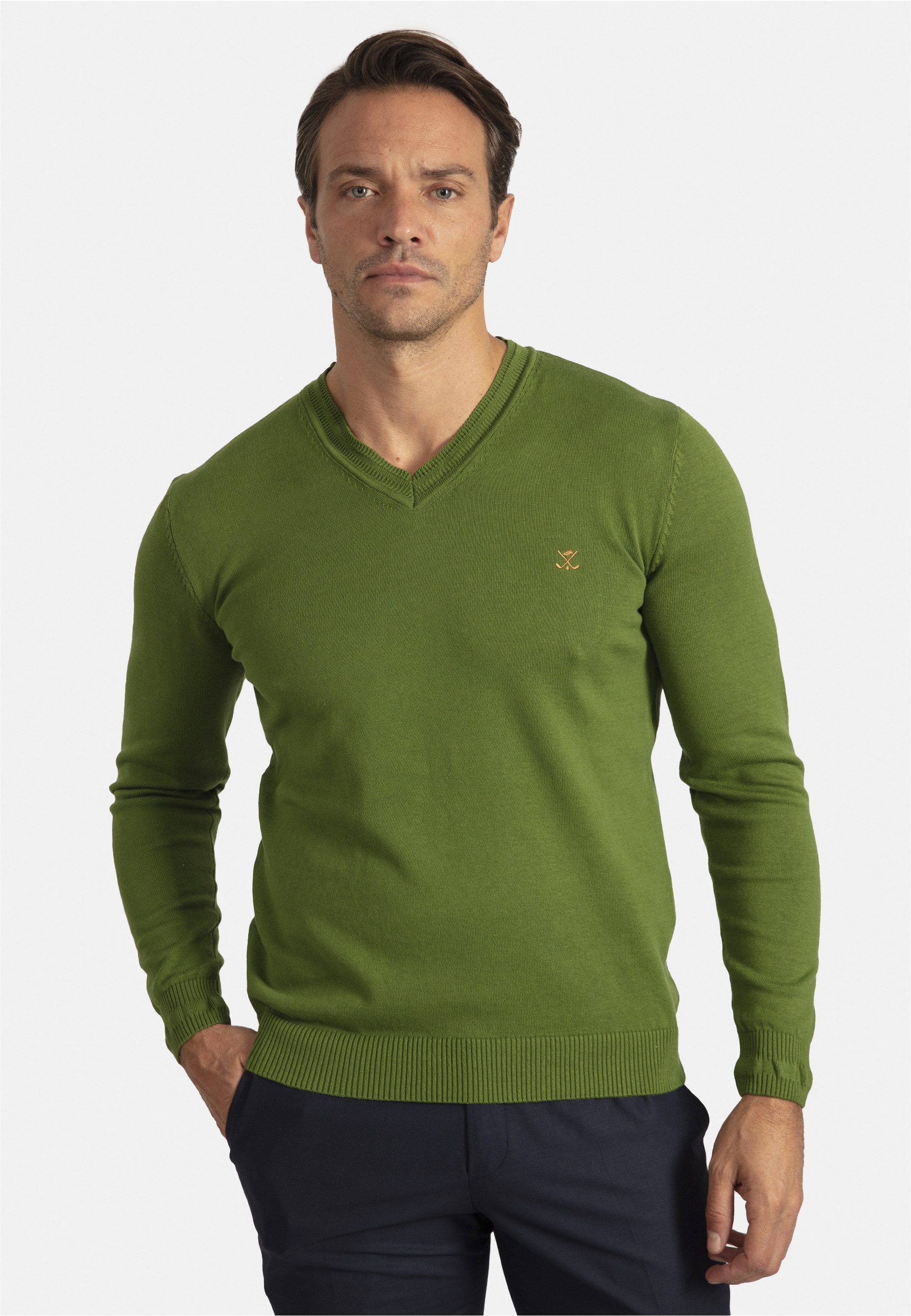 SIR RAYMOND TAILOR Strickpullover Los Angeles (1-tlg) mit klassischem V-Ausschnitt