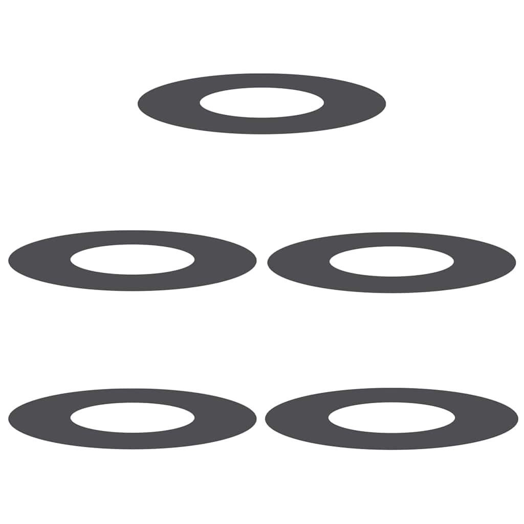 vidaXL Blumentopf Flache Baumringe 5 pcs günstig online kaufen