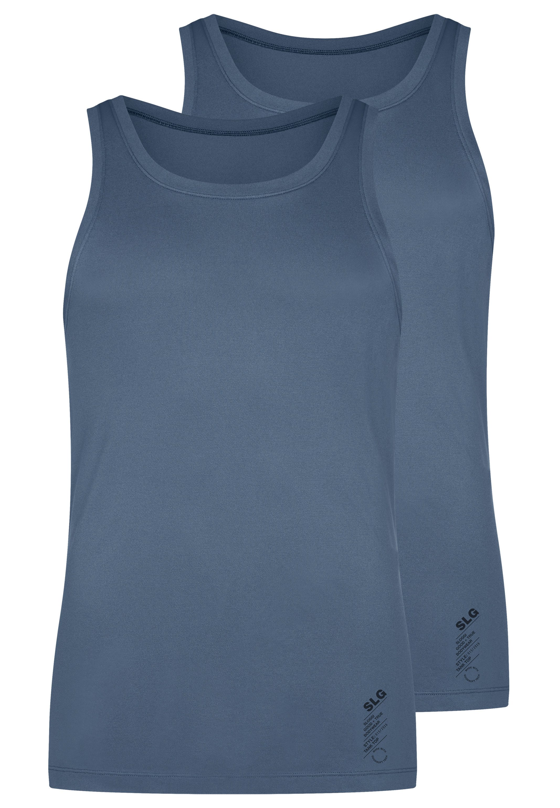 sloggi Unterhemd 2er Pack SLG Base Soft (Spar-Set, 2-St) Unterhemd / Tanktop - Atmungsaktiv