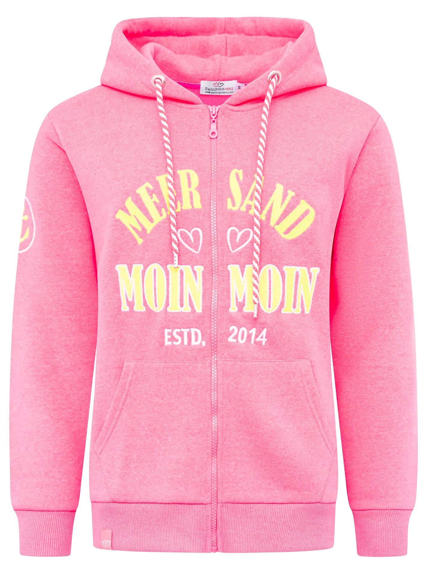 Zwillingsherz Sweatjacke "Moin Moin" Kapuze, Langarm, Reißverschluss, modis günstig online kaufen