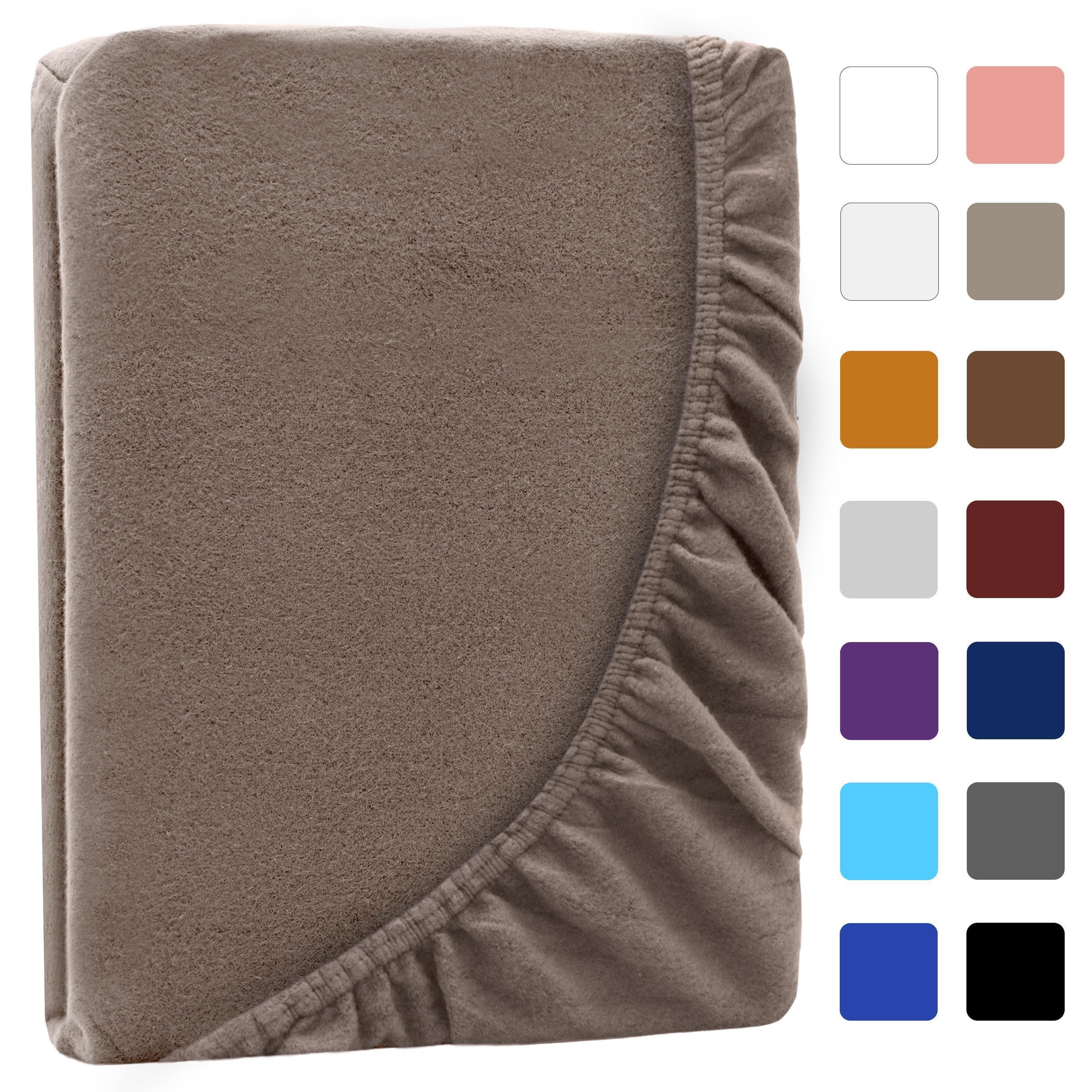 NatureMark Spannbettlaken Winter Thermo Fleece Spannbetttuch, 80% Baumwolle günstig online kaufen