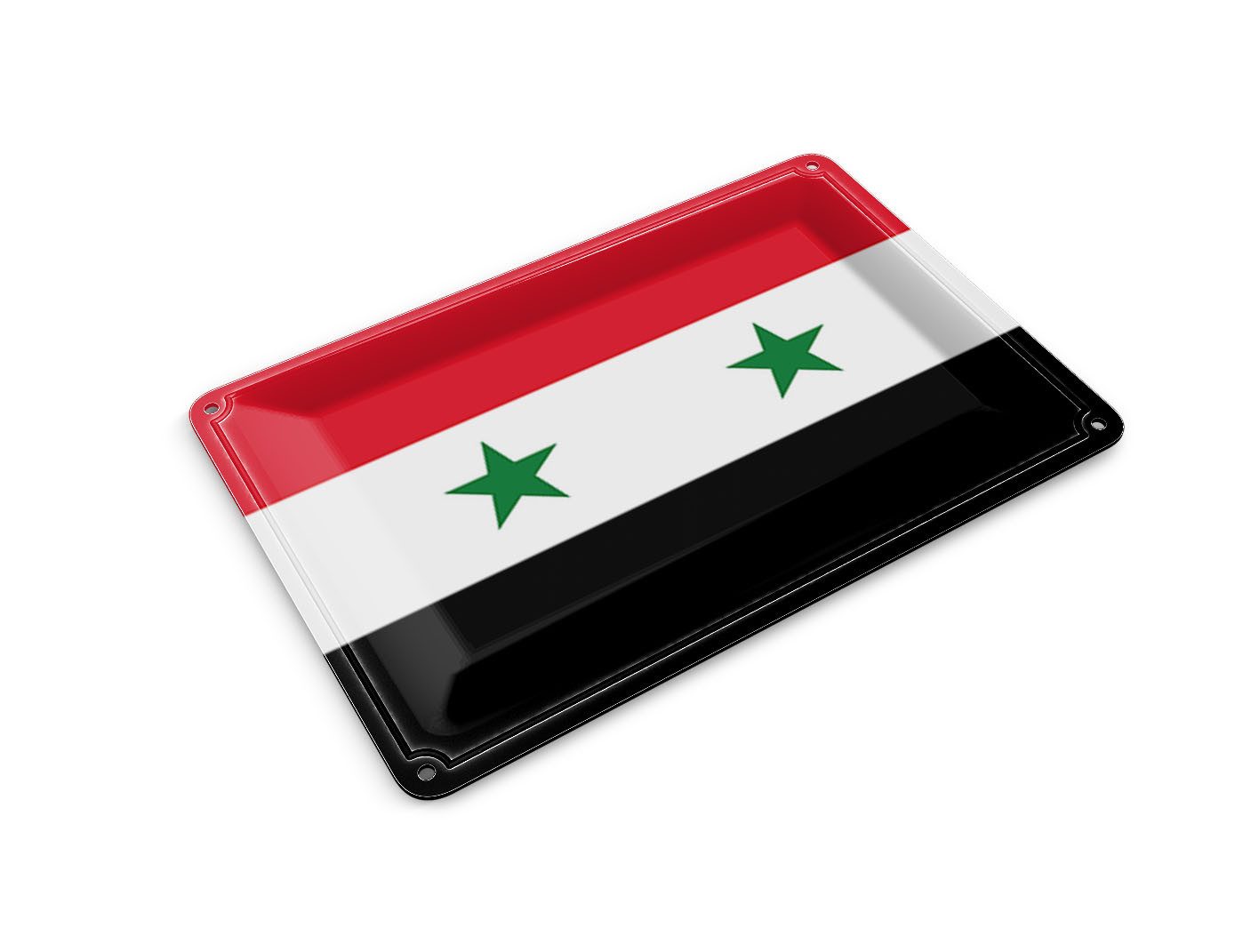 Femer GmbH Postkarte Flagge Syriens 14x10 cm Flag of Syria, unfrankiert