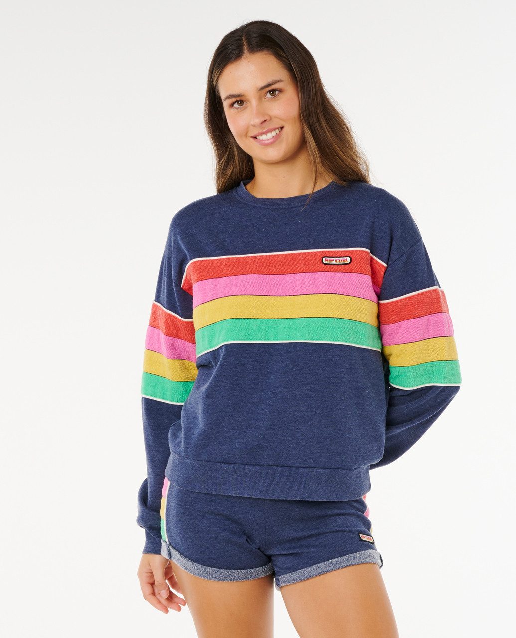Rip Curl Rundhalspullover Rip Curl Surf Revival Relaxed Crew Fleece
