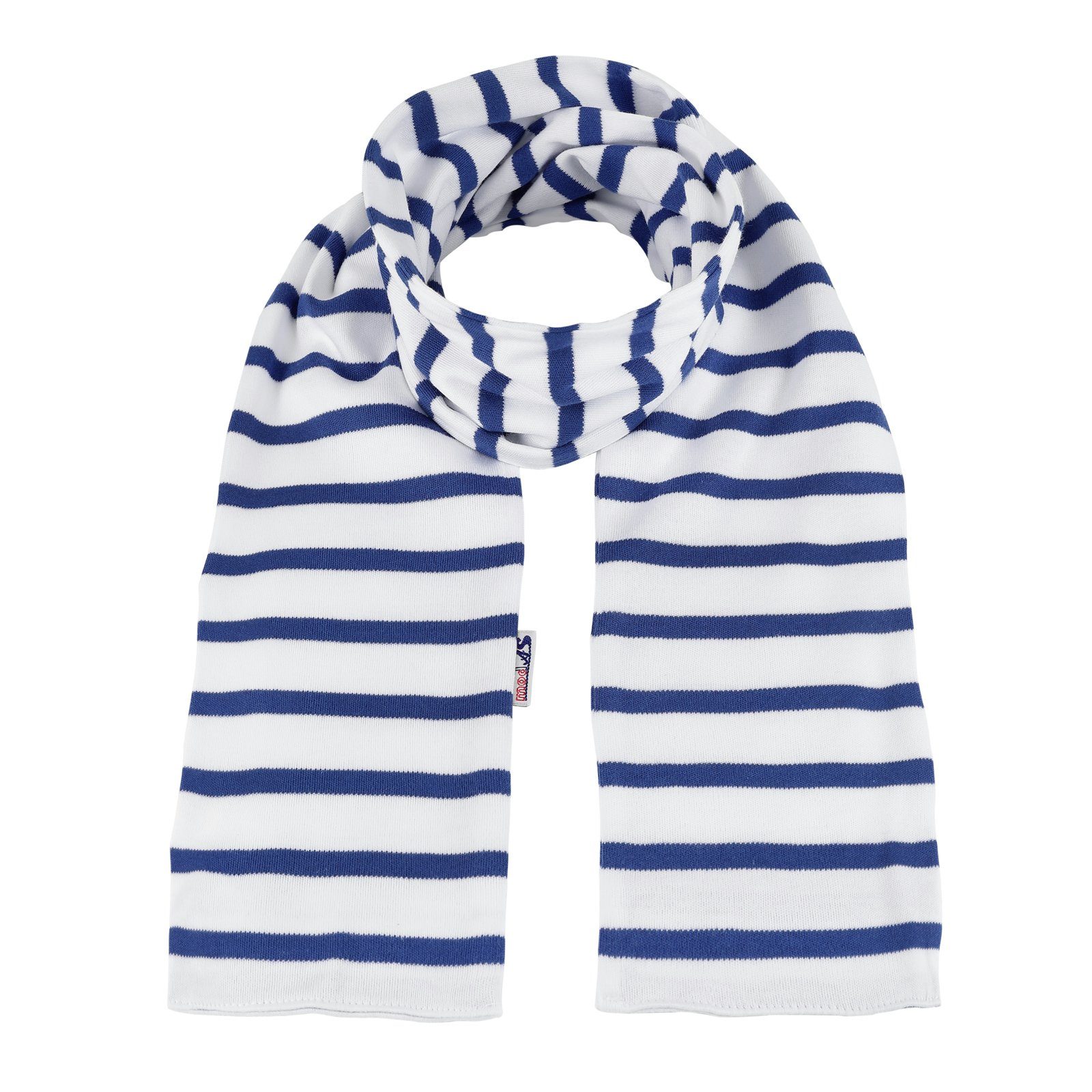 modAS Modeschal, Bretonischer Schal Unisex mit Streifen und uni Herren Damen Kinder