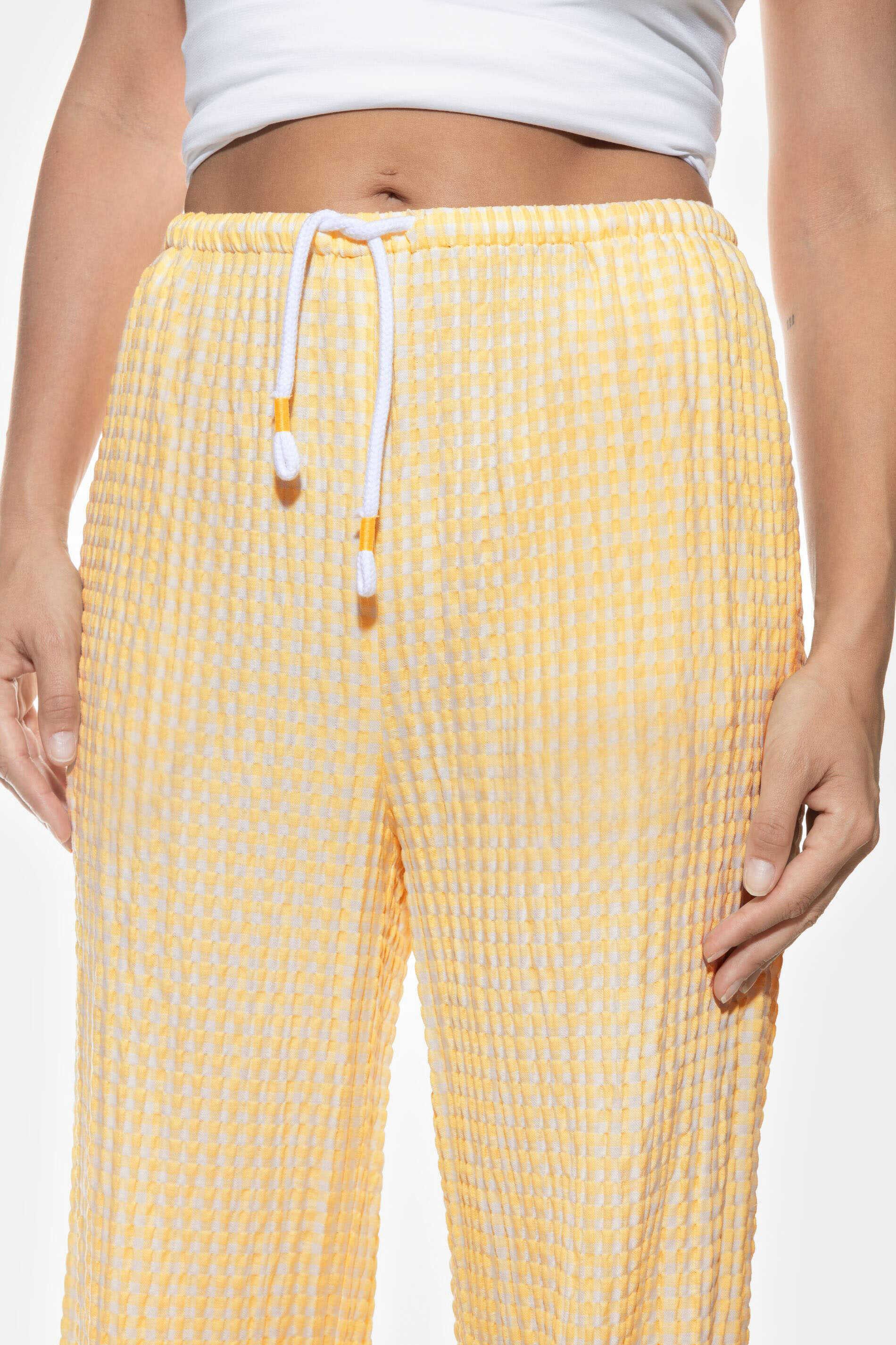 Mey Schlafhose Mey Damen Lange Hose Serie Vichy Dream kariert (1-tlg)