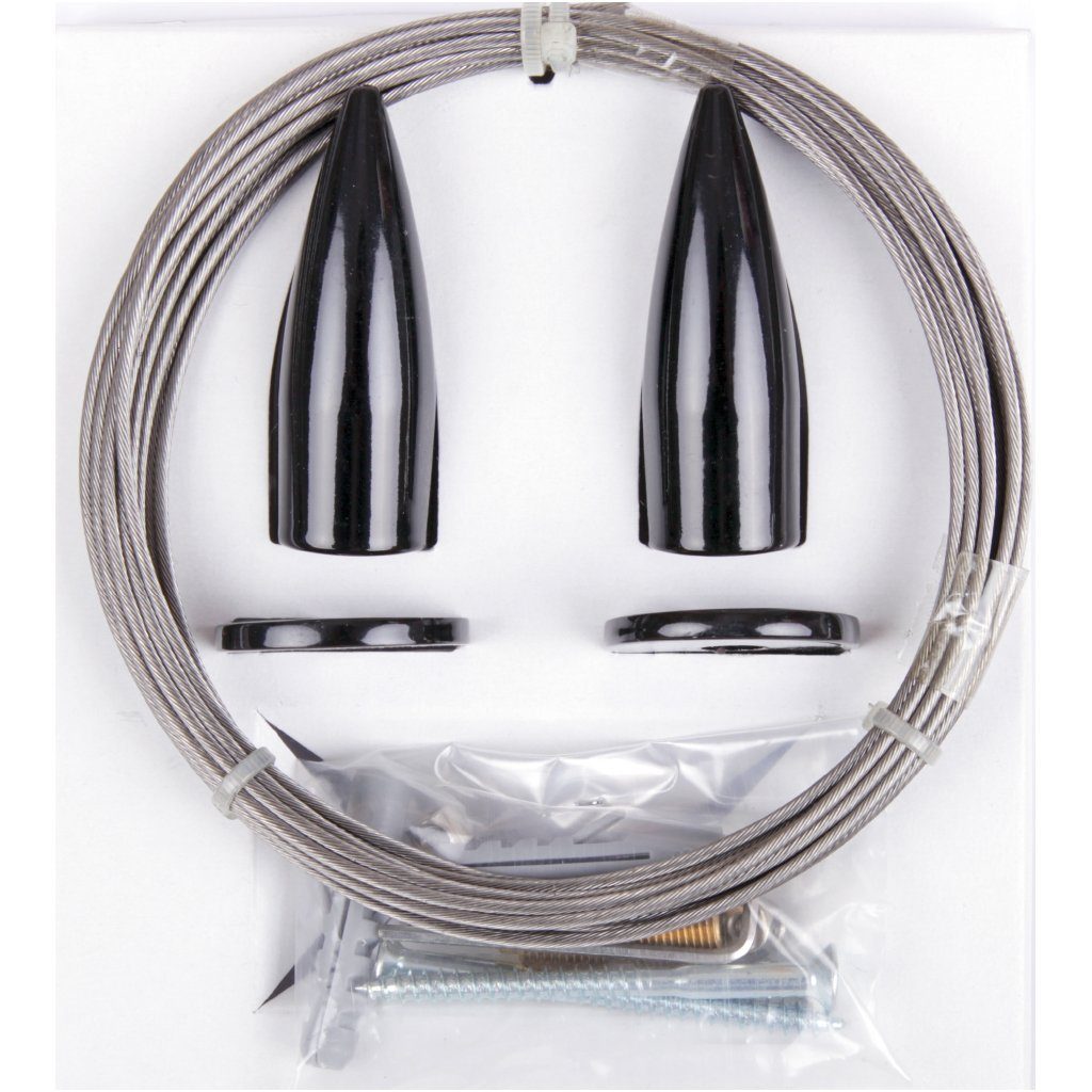 Bestlivings Seilspanngarnitur Wand zu Wand, Gardinen, Vorhänge, Duschvorhänge, (1-St), Befestigungssystem Aufhängung, ideal geeignet für Gardinen