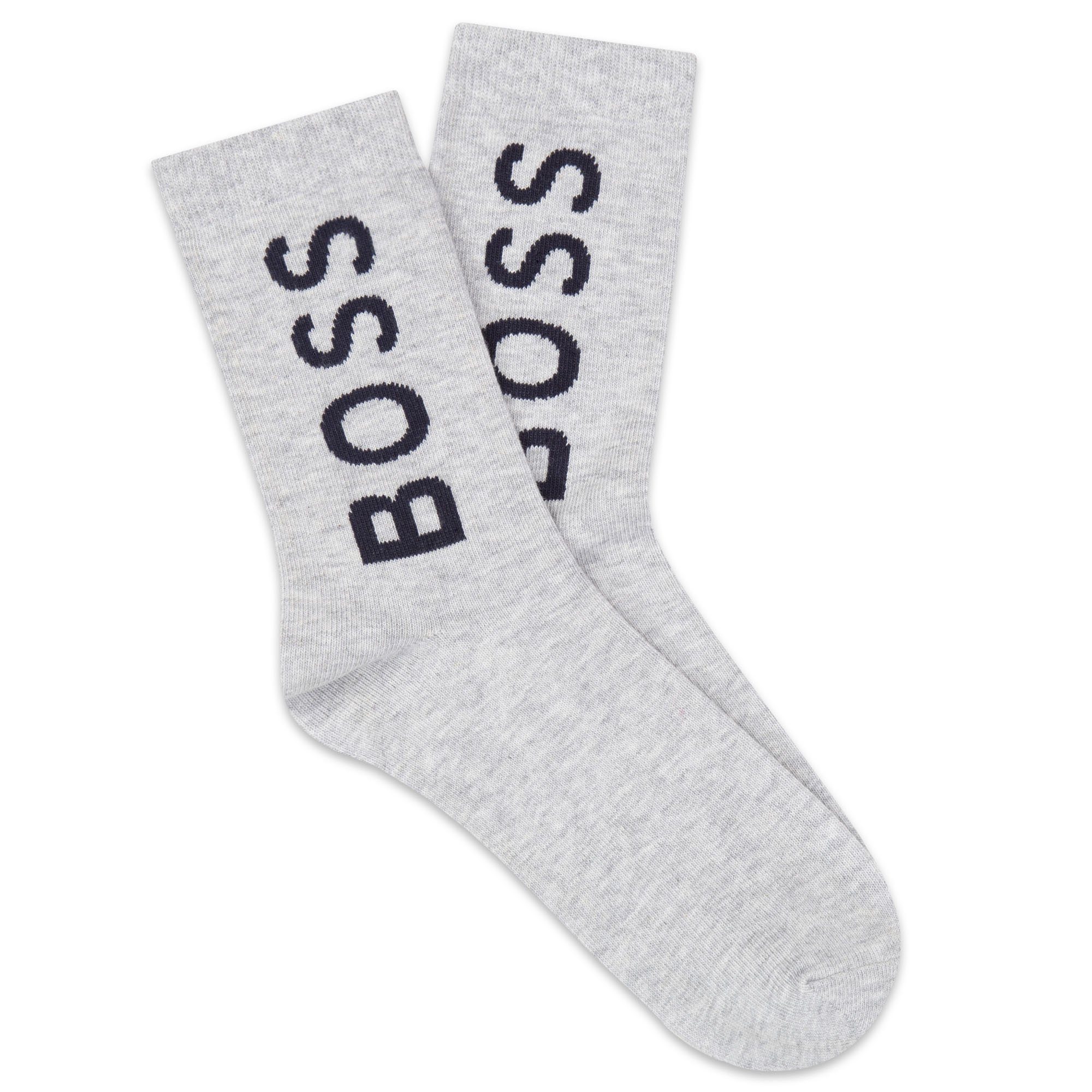 2er-Pack-Socken HUGO BOSS BOSS Basicsocken grau und in dunkelblau