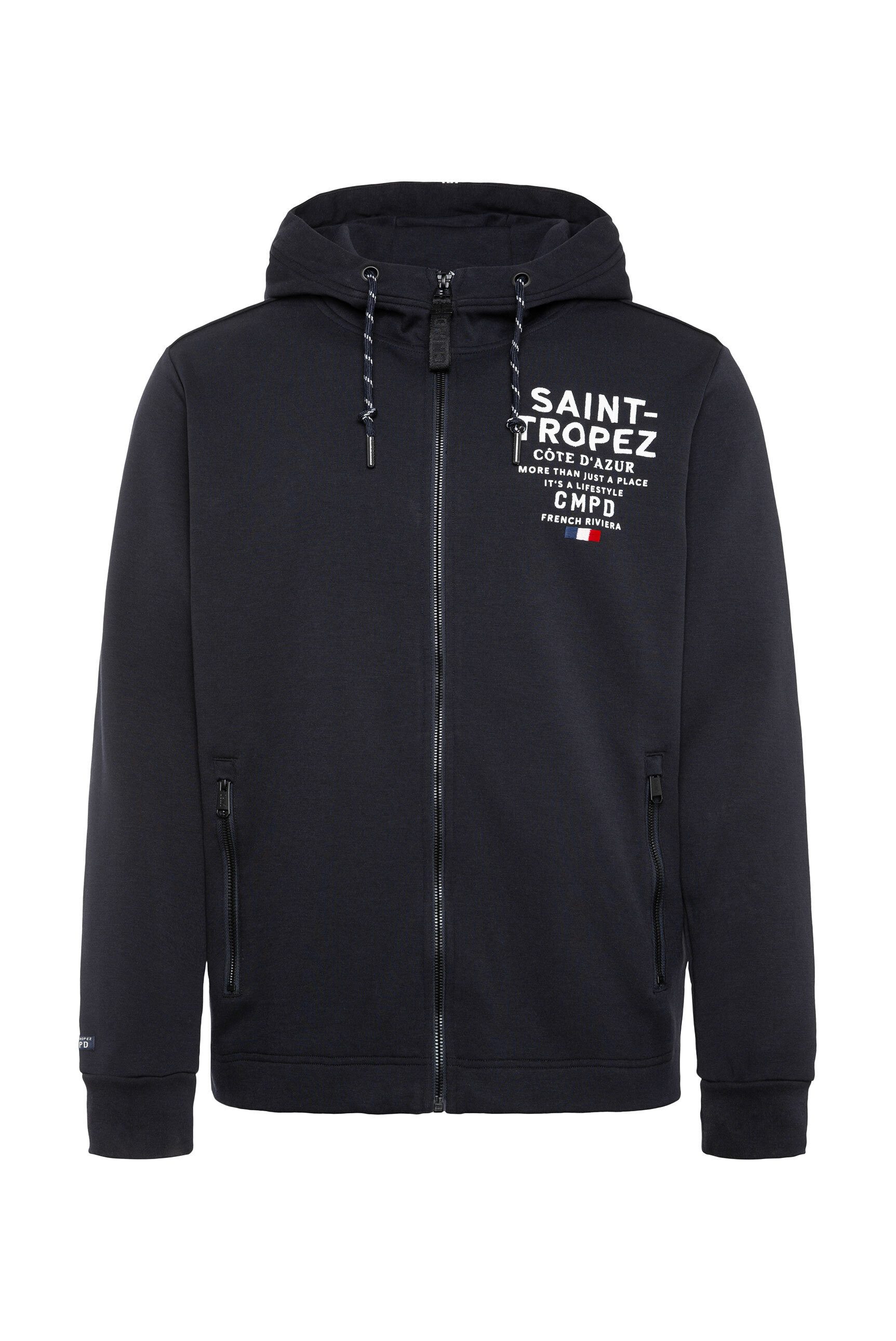 CMPD Kapuzensweatjacke mit verstellbarem Gummizug im günstig online kaufen