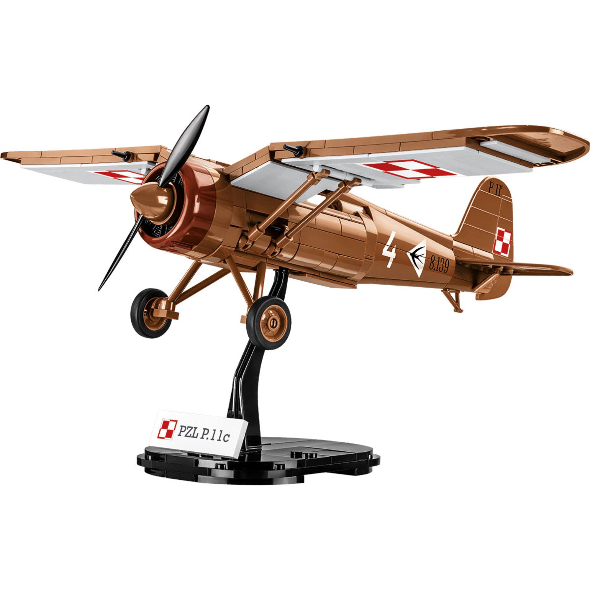 COBI PZL P.11c, Konstruktionsspielzeug Spielbausteine
