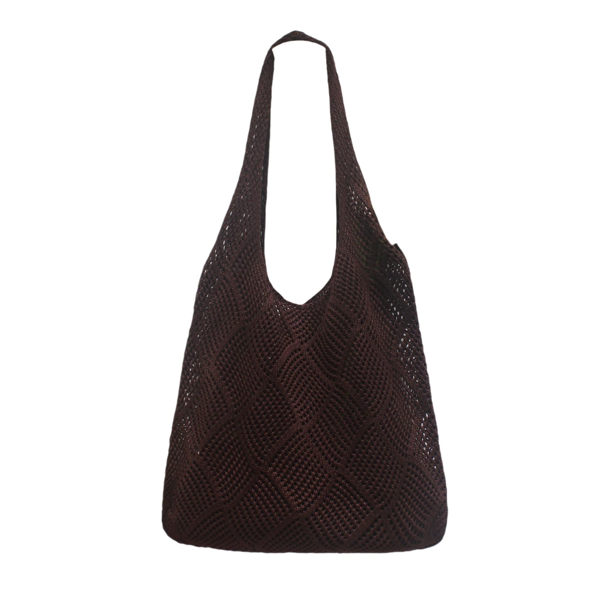 Strandtasche Damen Häkeltasche,Umhängetasche Netz-Stricktasche,Schultertasche