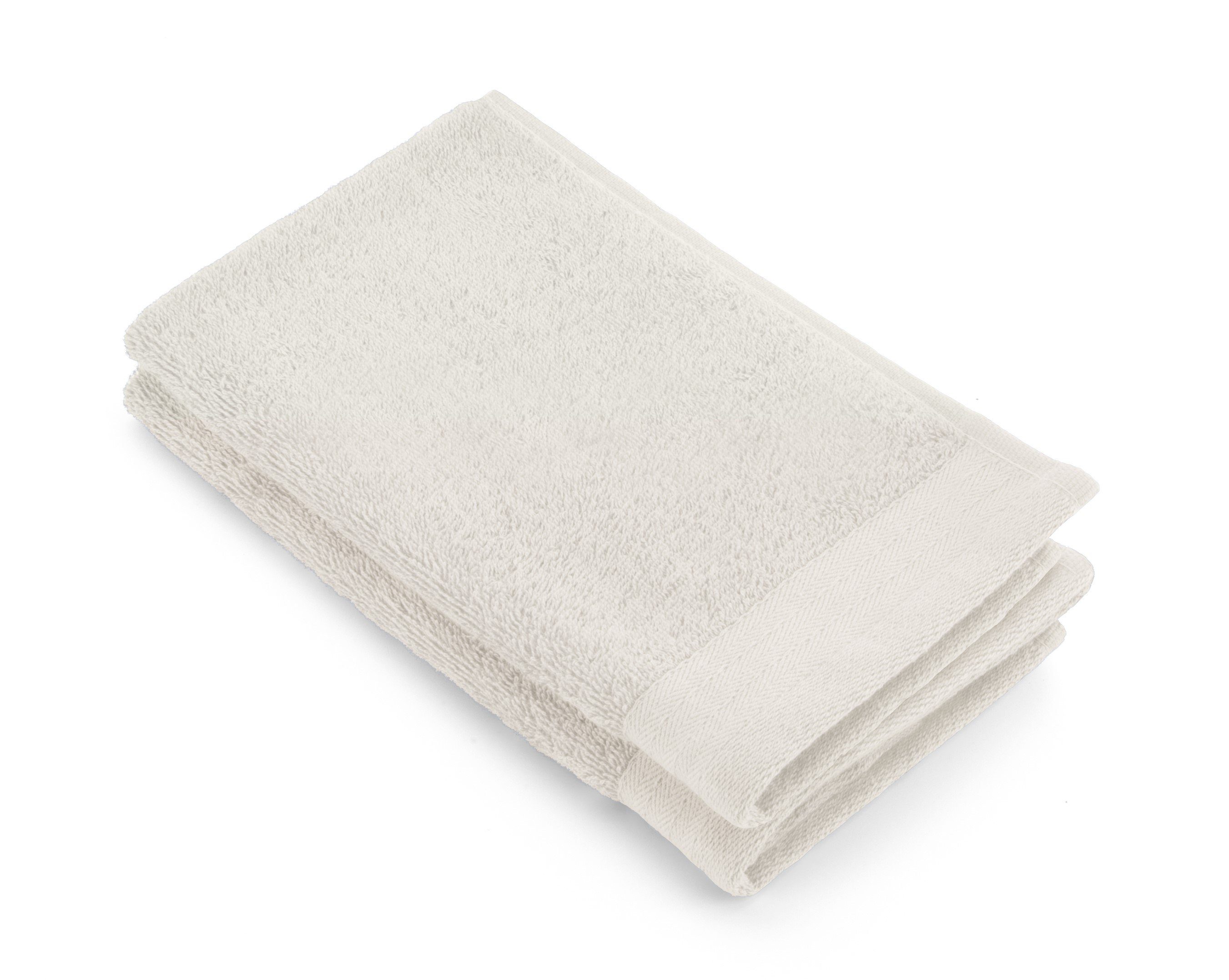 Walra Handtuch Gästetuch Soft St) Baumwolle 2x - Cotton Kieselgrau cm, (1- 30x50