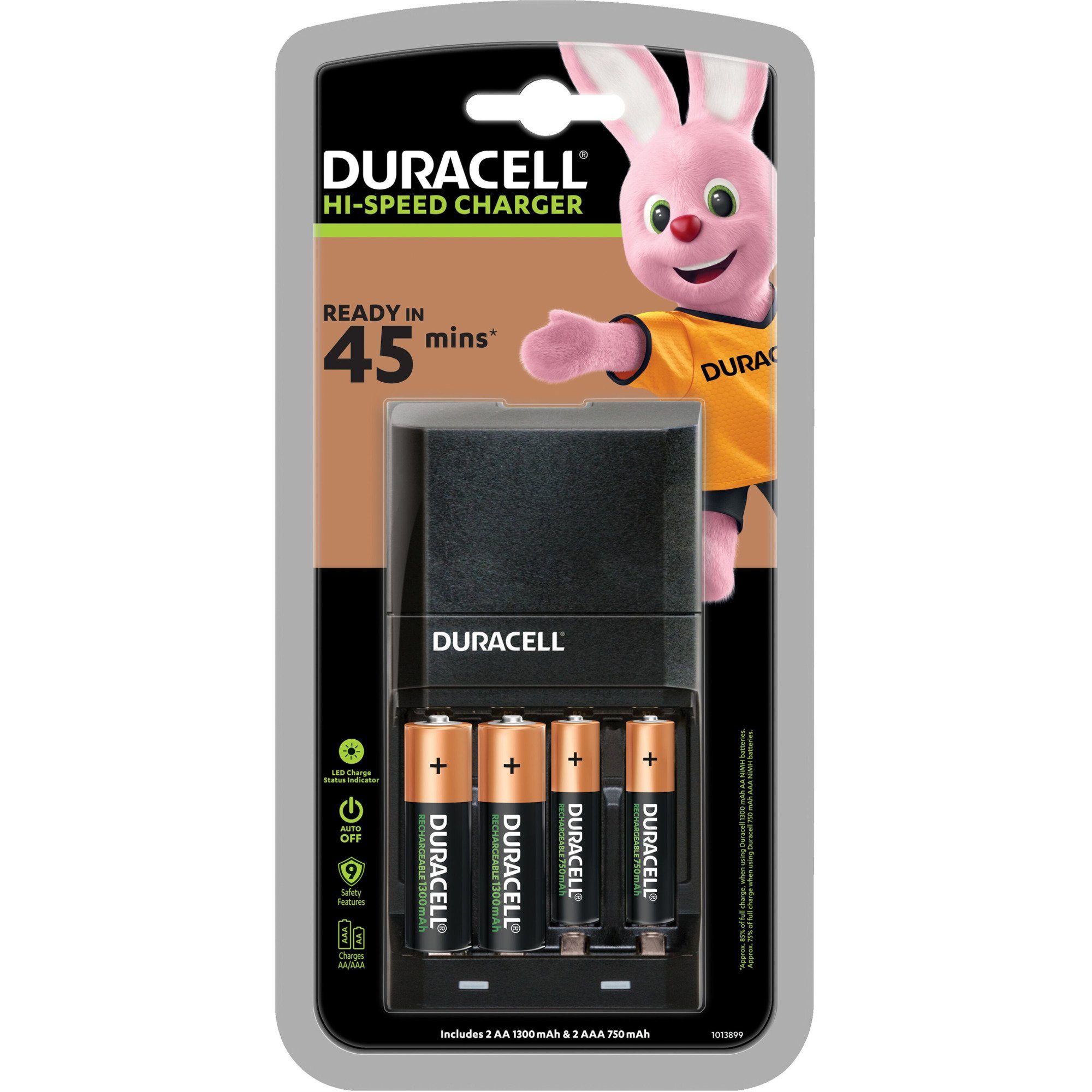 Duracell Hi-Speed Charger AA/AAA, Ladegerät Batterie-Ladegerät