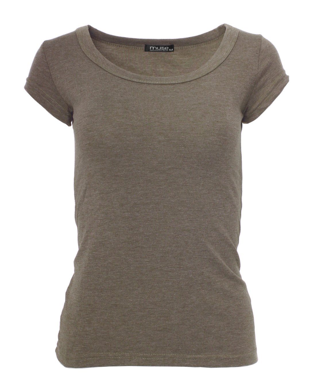 Muse T-Shirt Basic Kurzarm T-Shirt Skinny günstig online kaufen