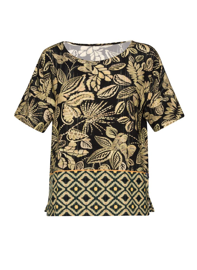 Trigema T-Shirt TRIGEMA T-Shirt mit floralem günstig online kaufen