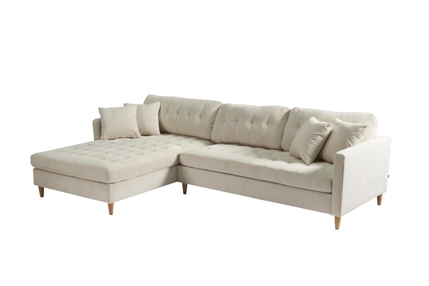 Chaiselongsofa Deluxe ebuy24 Sofa Sandfarben links oder Marino rechts gew