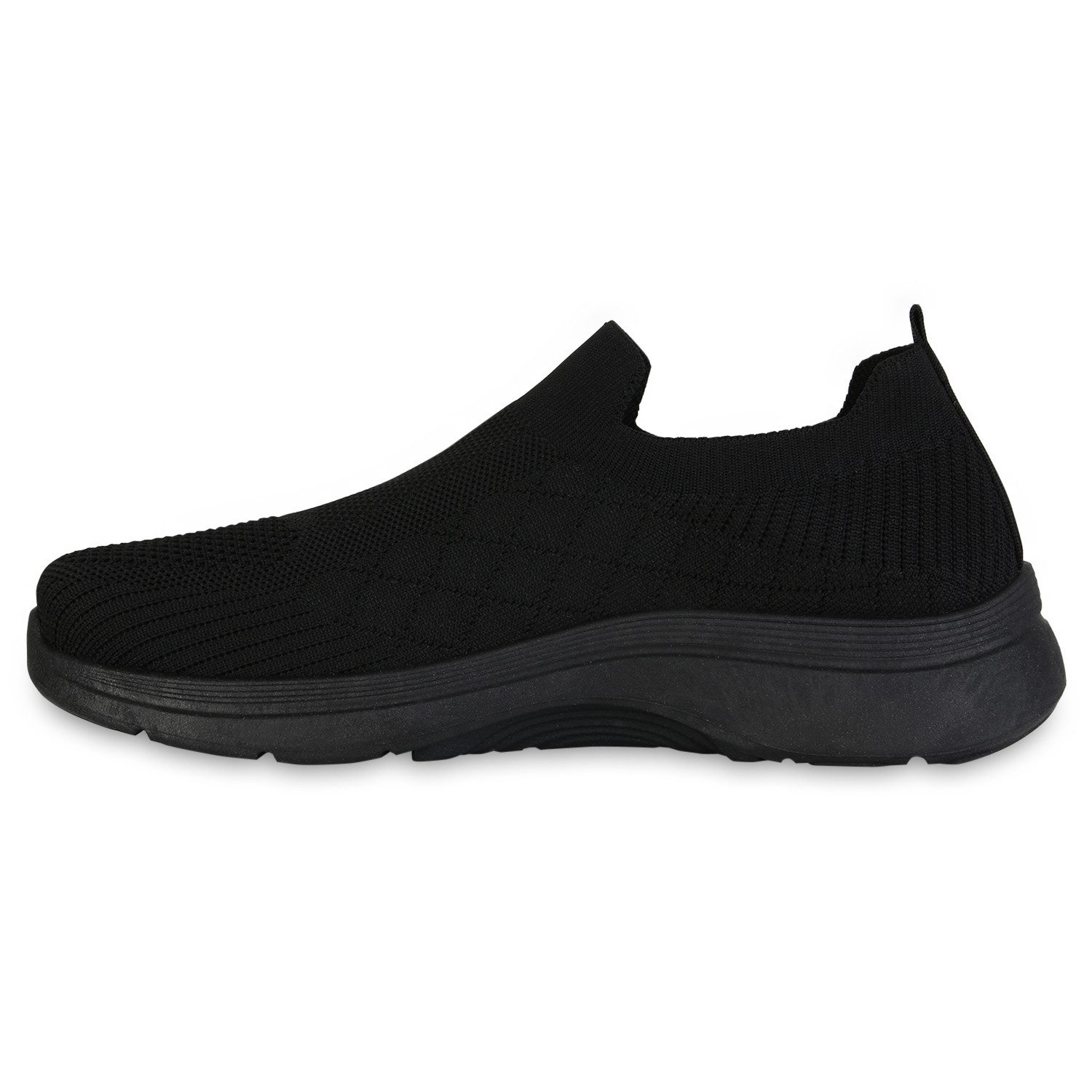 VAN HILL 841620 Slip-On Sneaker Herren Slip Ons Sportschuhe Sportliche Strick Profil-Sohle