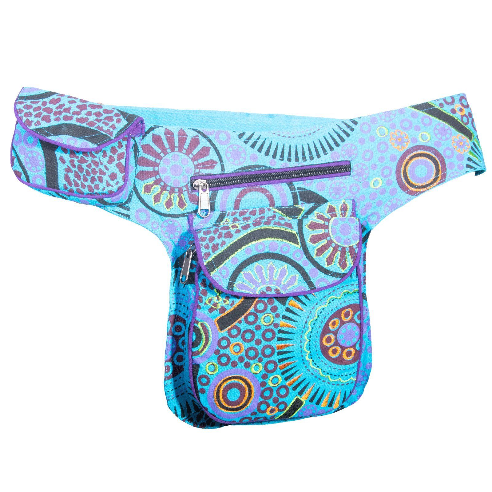 Hippie Psy Bauchgurt Schulter/Bauchtasche Hüfttasche Bauchtasche Gürteltasche KUNST MAGIE UND Blau