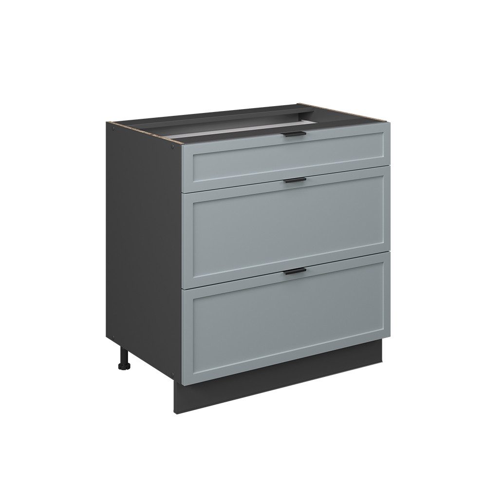 Vicco Unterschrank Fame-Line, Hellblau-grau/Anthrazit, 80 cm günstig online kaufen