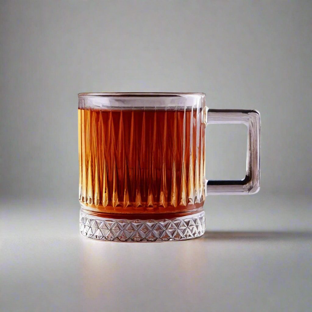 Teeglas Kochmaster Elizya Glasbecher mit Griff – Eleganz & Vielseitigkeit