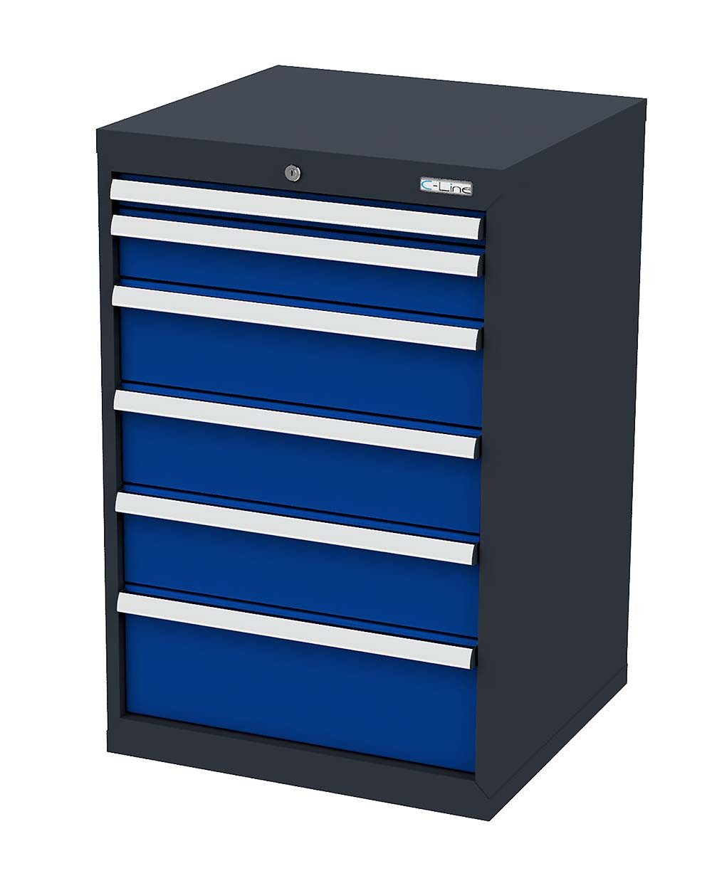 Simplaflex Werkzeugschrank Simplaflex Schubladenschrank, 6 Schubladen, BxTxH 600x575x920 mm