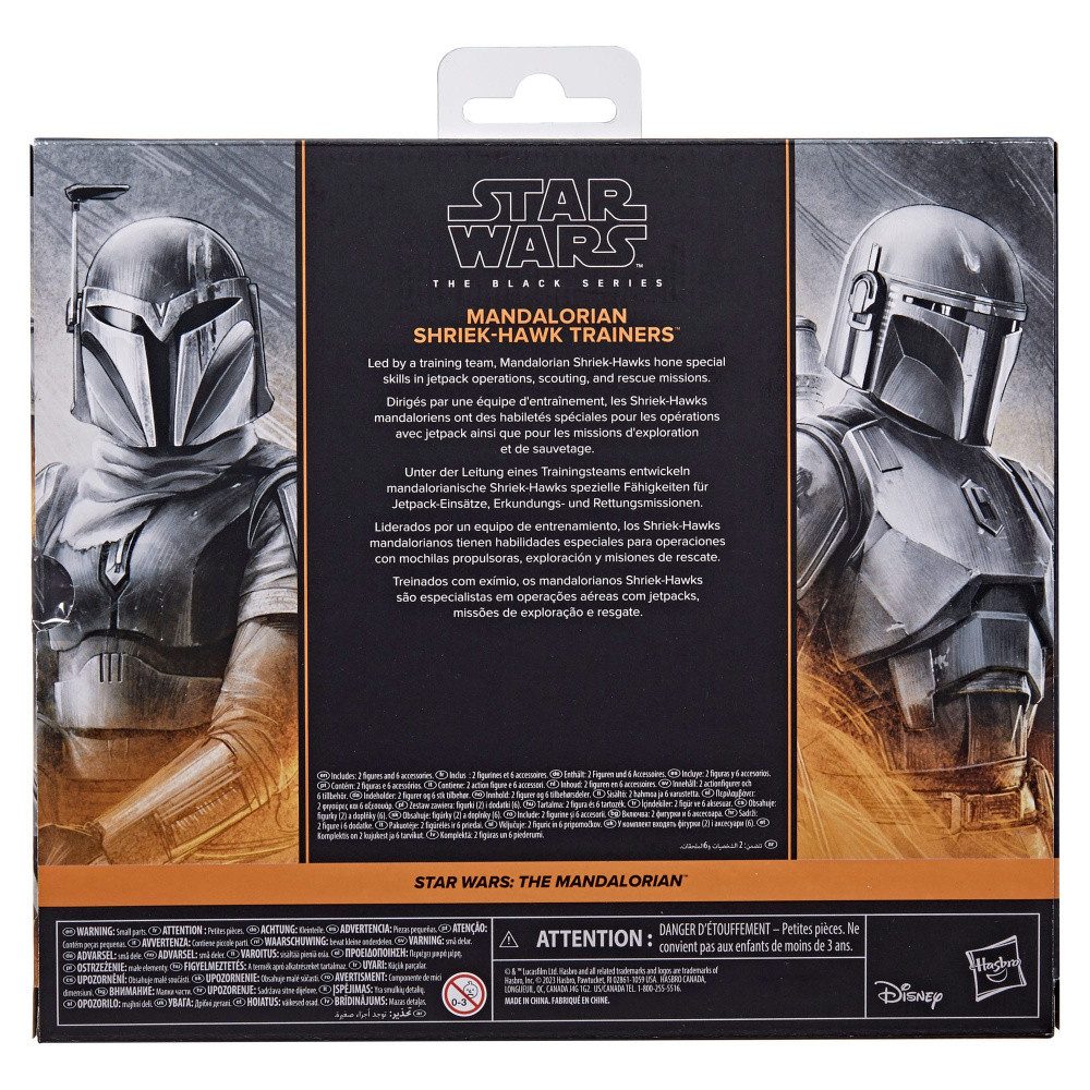 Hasbro Actionfigur Star Wars: The Mandalorian Black Series Actionfiguren 2er-Pack Mandalo