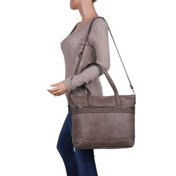 Ital-Design Schultertasche Mittelgroße, Damentasche used Optik Handtasche