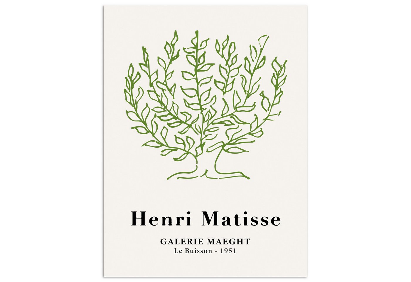 MuchoWow Poster Matisse - Baum - Grün - Natur - Kunst, (1 St), Poster ohne Rahmen, Wandbild, Wandposter, 30x40 cm