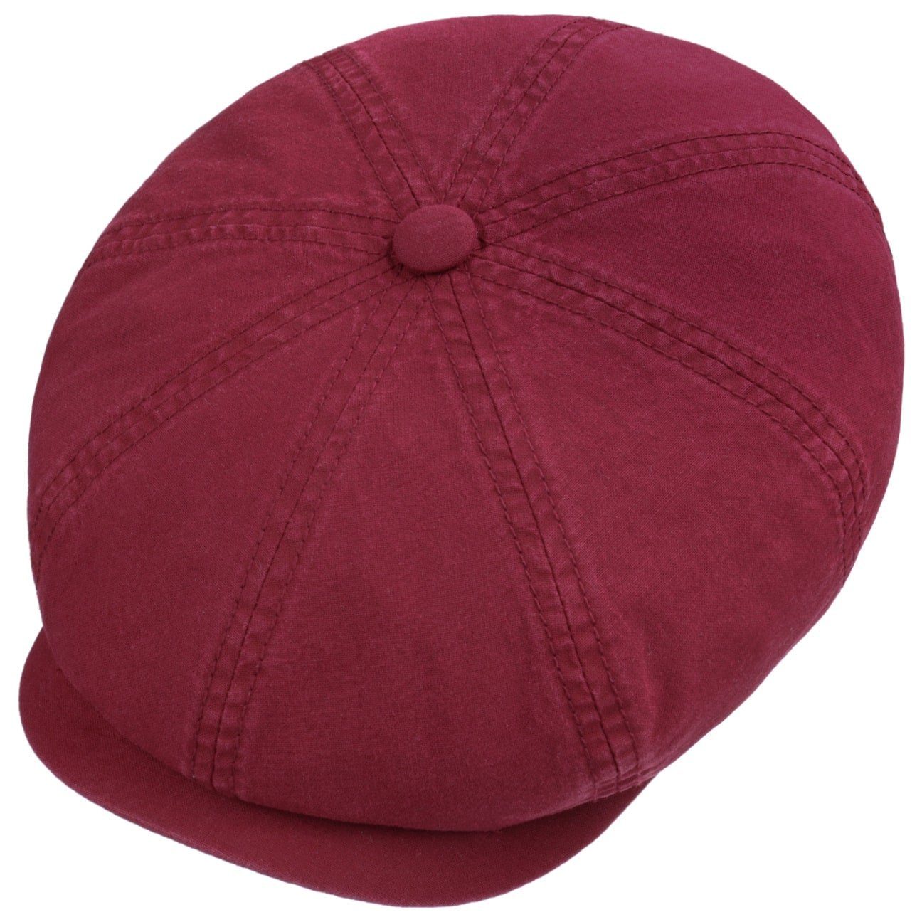 Stetson Flat Cap bordeaux mit (1-St) Balloncap Schirm