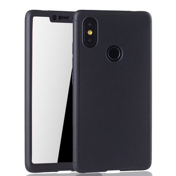 König Design Handyhülle Xiaomi Mi 8 SE, Xiaomi Mi 8 SE Handyhülle 360 Grad Schutz Full Cover Schwarz