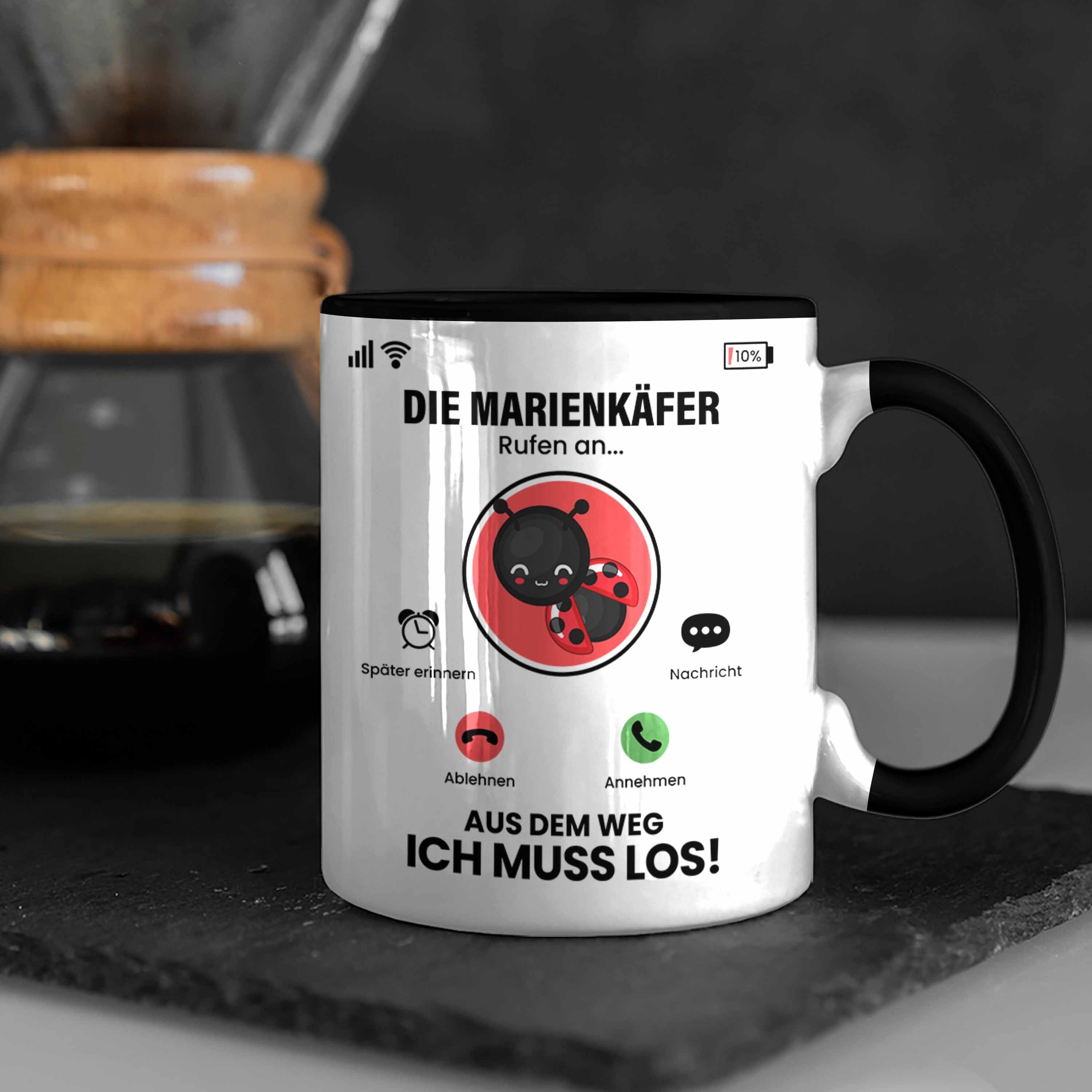 Rufen Züchter An Trendation Marienkäfer Schwarz Die Geschenk Tasse für Tasse Marienkäfer Besitz