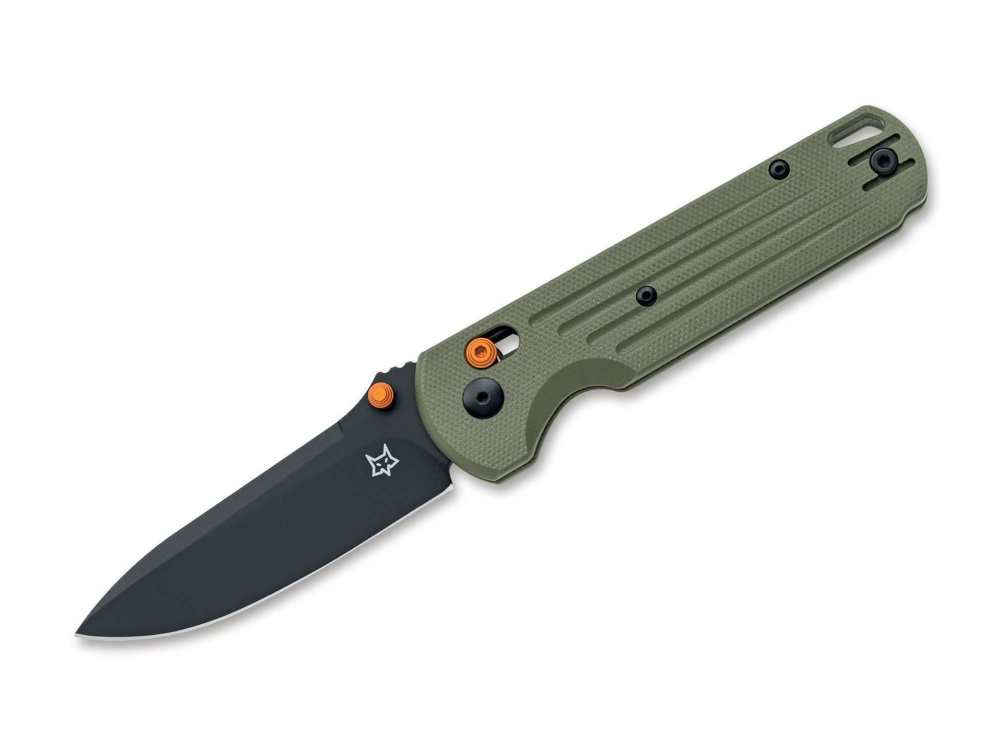 Fox Knives Taschenmesser Fox Knives Gabi Niolox Green G10 Black Blade