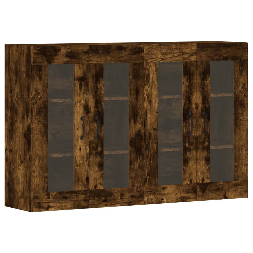 vidaXL Sideboard Wandschränke 2 Stk. Räuchereiche günstig online kaufen