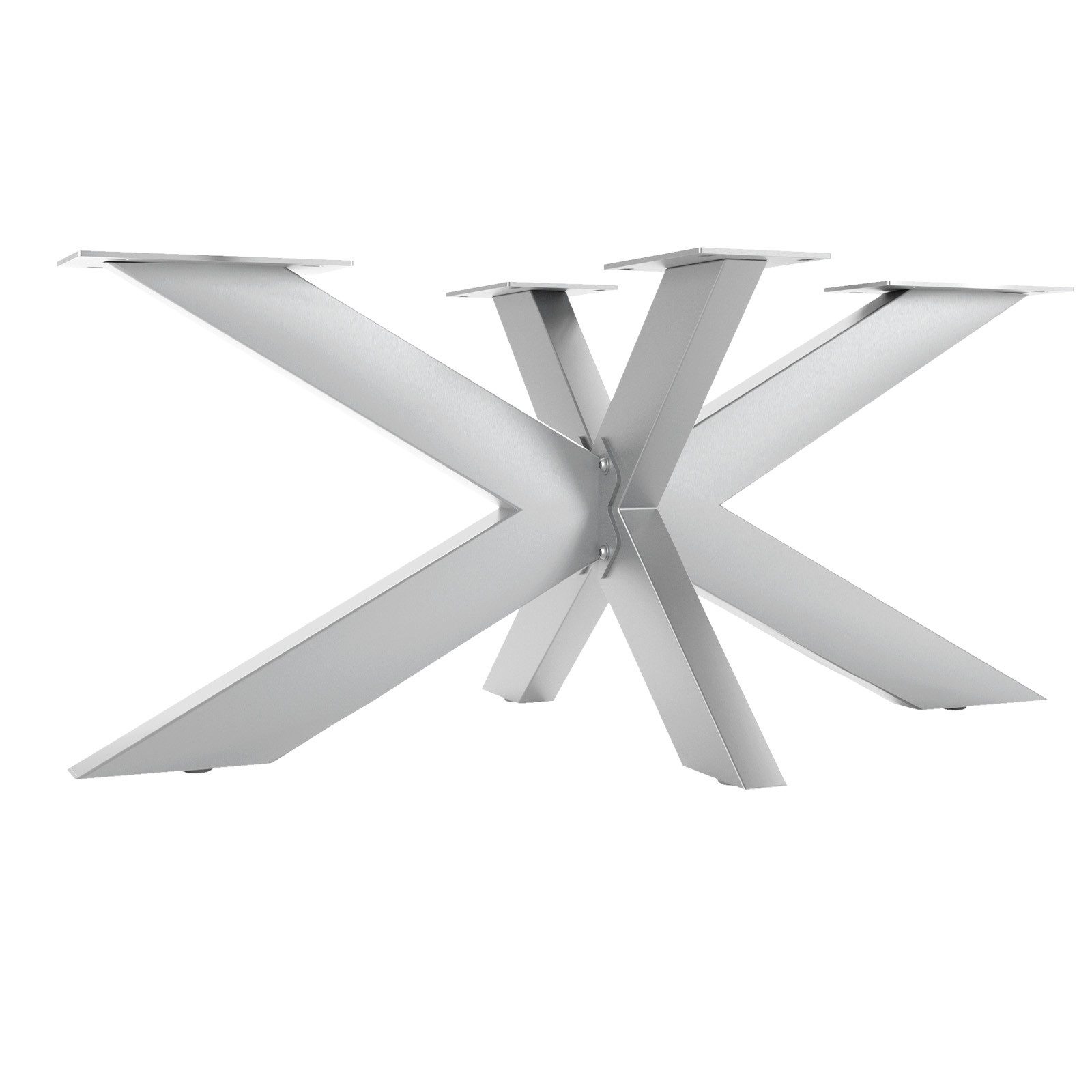 SO-TECH® Tischgestell SPIDER Schwerlast belastbar bis 250 kg, einfache Montage (1-St), Tischfuß für Couchtisch, Edelstahl SS201, 98 x 58 x 43 cm