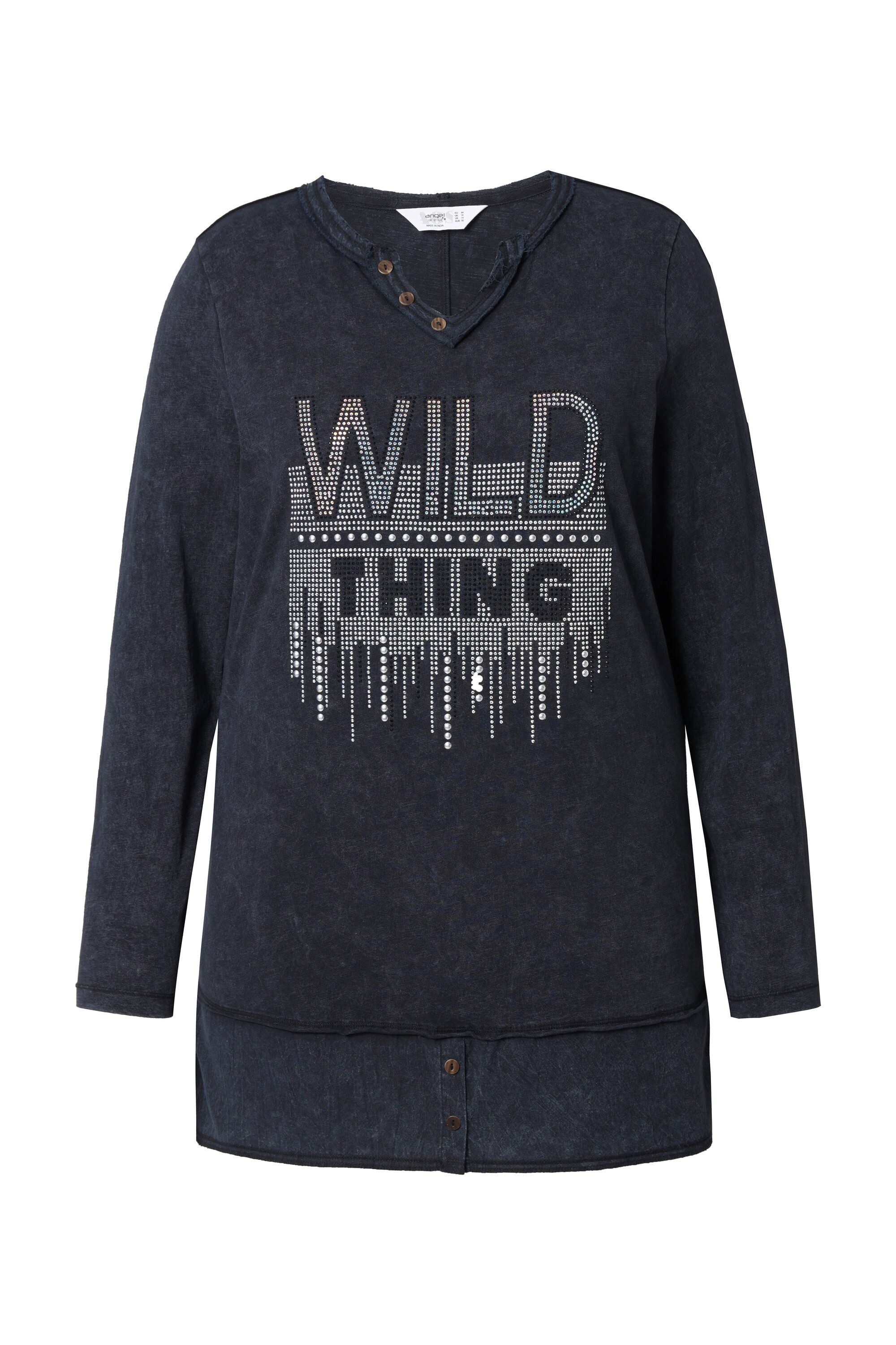 Angel of Style Longsleeve T-Shirt Comfort Fit Wild Thing Print Langarm günstig online kaufen