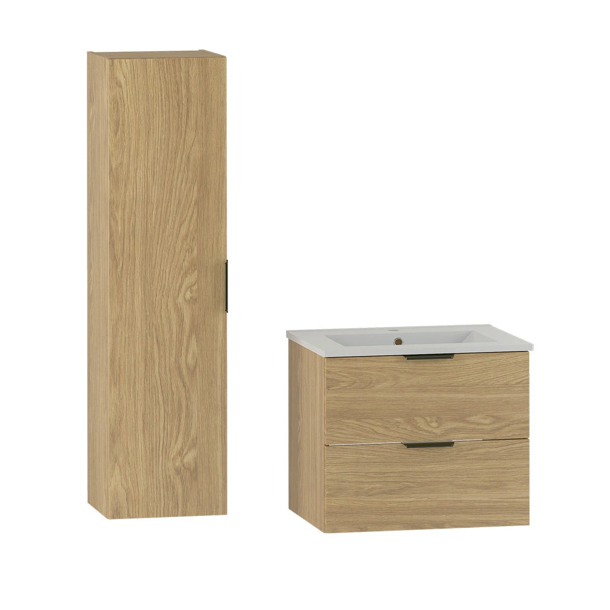 Petits-meubles Badmöbel-Set Astrid, (60 cm mit Säule)