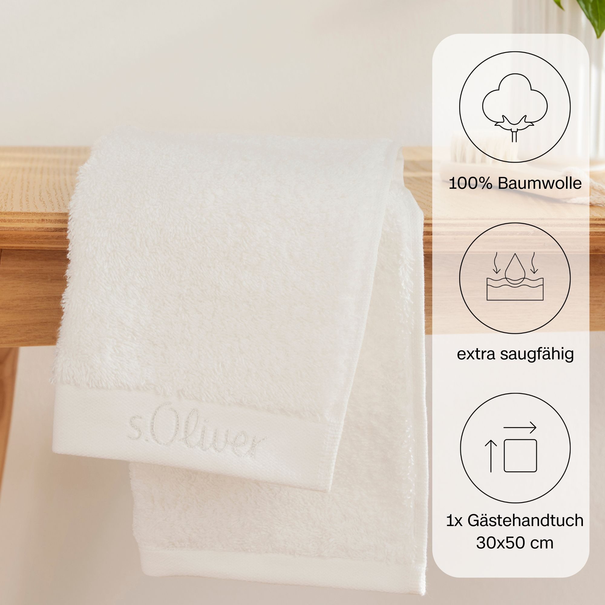 s.Oliver Gästehandtuch s.Oliver, Premium Qualität, 600 günstig online kaufen